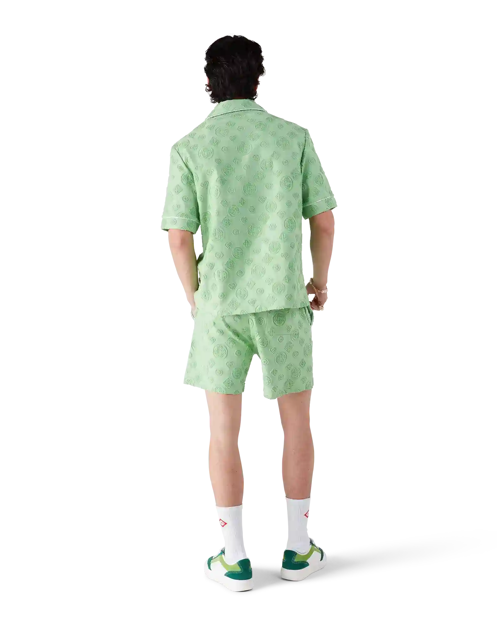 Towelling Monogram Short Sleeve Shirt | Casablanca Paris | Image 3