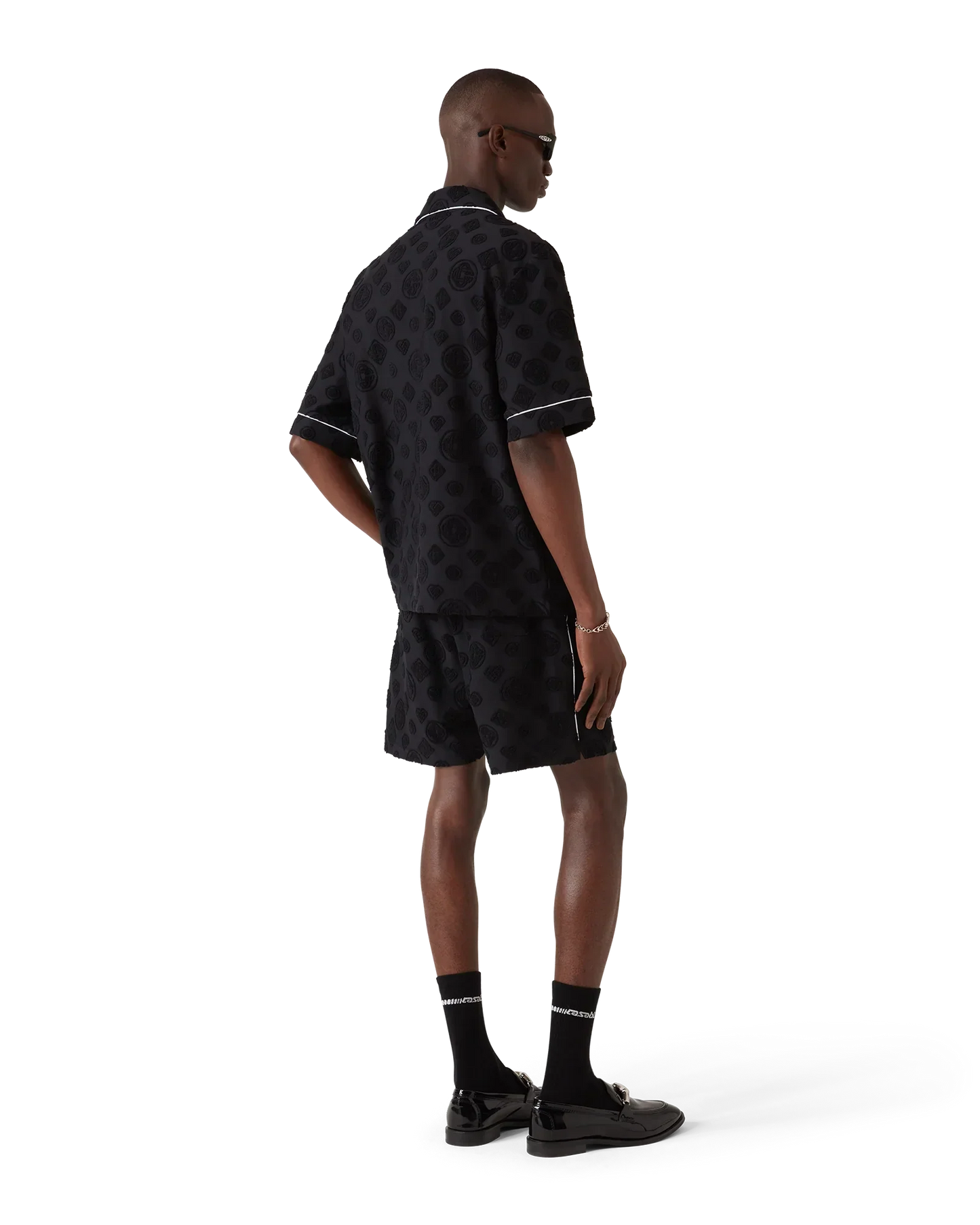 Towelling Monogram Short Sleeve Shirt | Casablanca Paris | Image 3