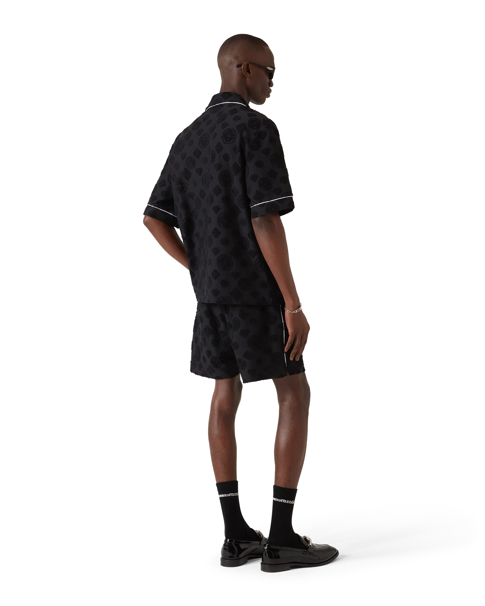 Towelling Monogram Short Sleeve Shirt | Casablanca Paris | Image 3