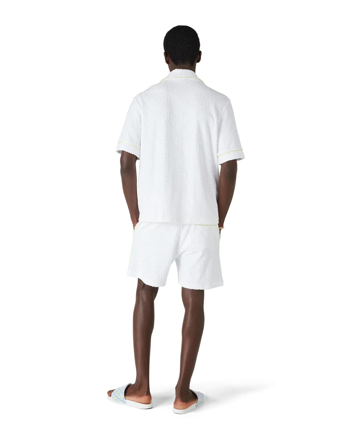 White Short Sleeve Towelling Shirt | Casablanca Paris | Image 4