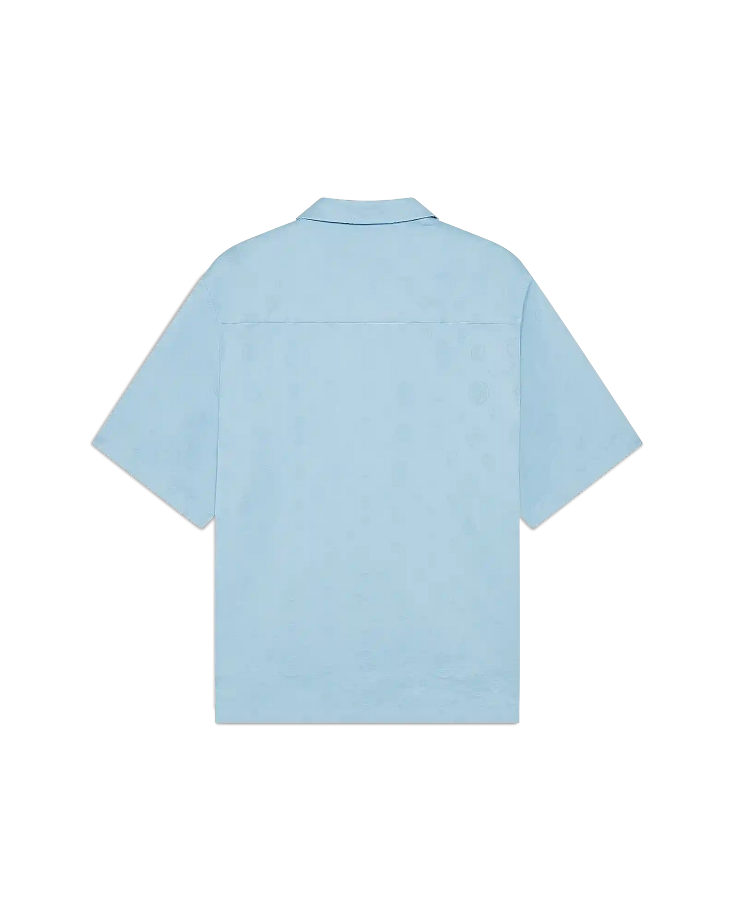 Light Blue Monogram Short Sleeve Shirt | Casablanca Paris | Image 6