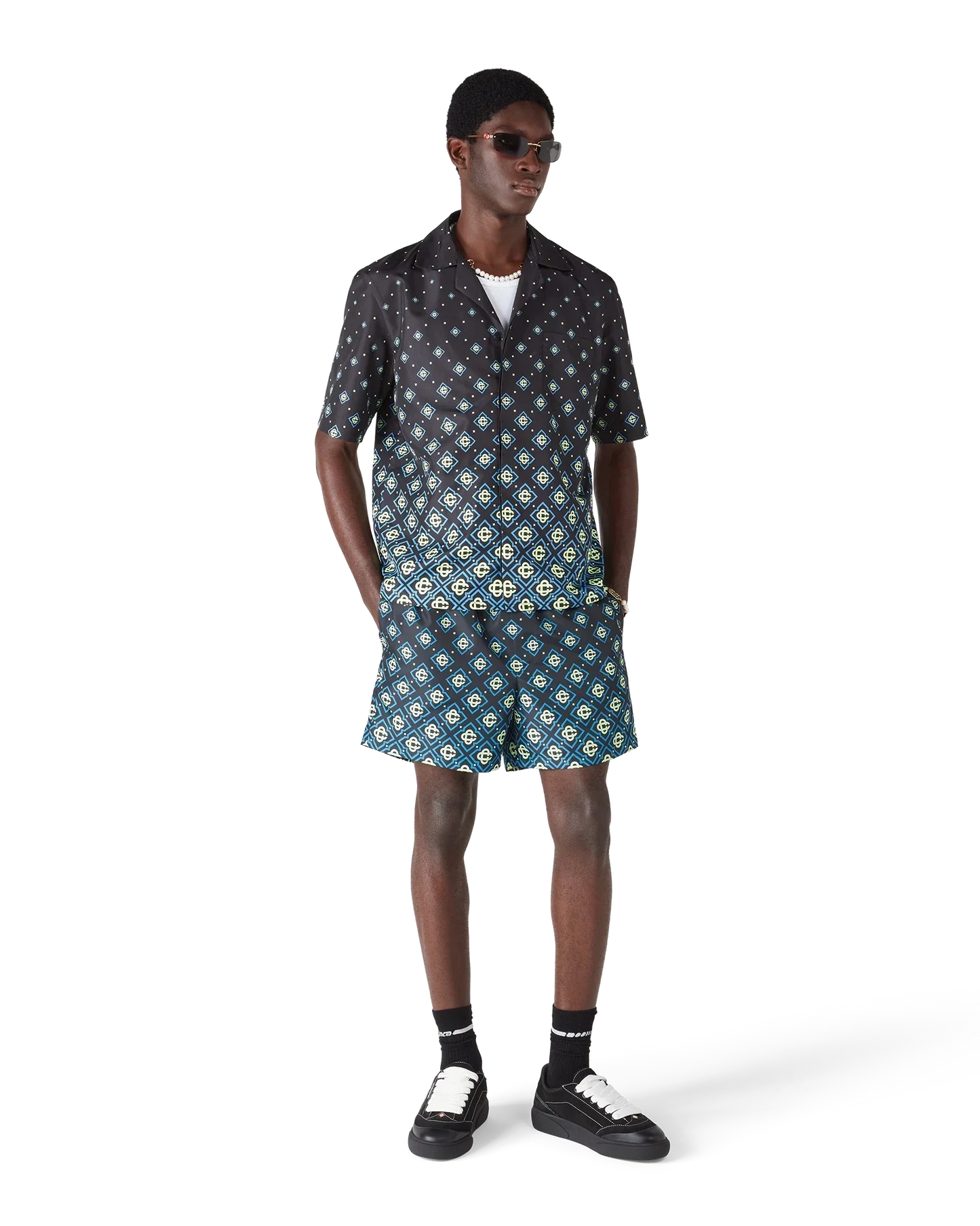 Degrade Monogram Swim Shorts | Casablanca Paris | Image 2