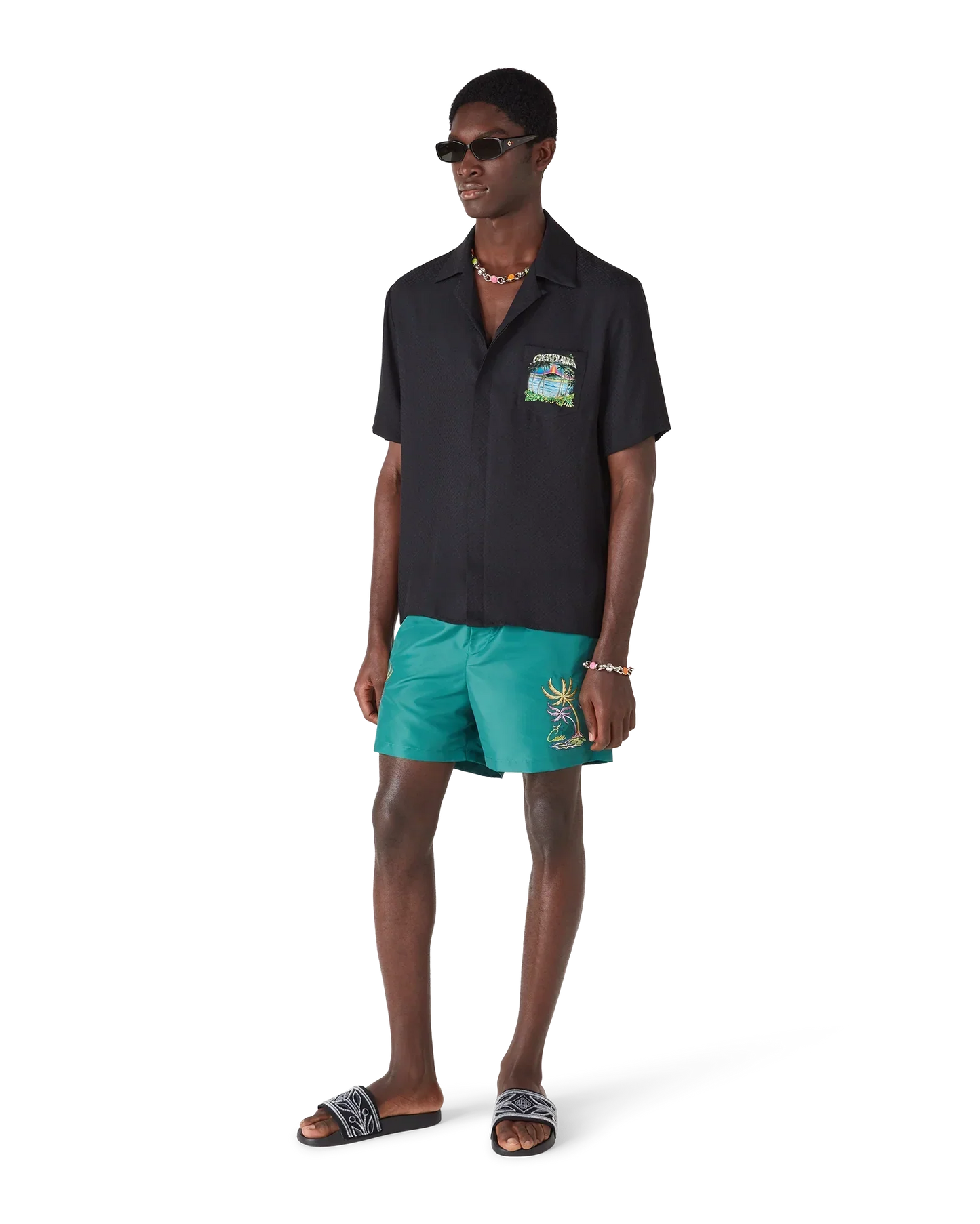 Casa Embroidery Swim Shorts | Casablanca Paris | Image 2