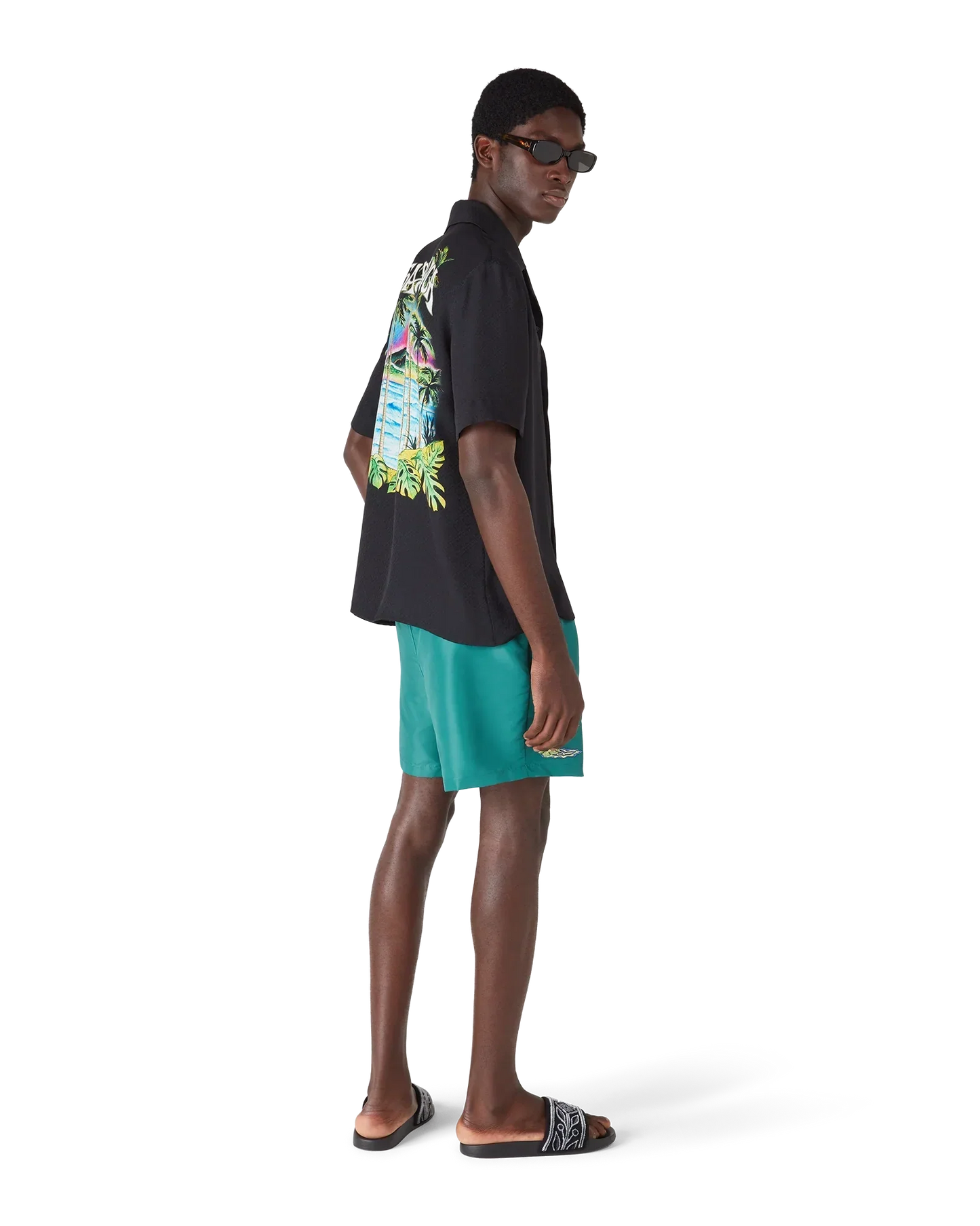 Casa Embroidery Swim Shorts | Casablanca Paris | Image 3