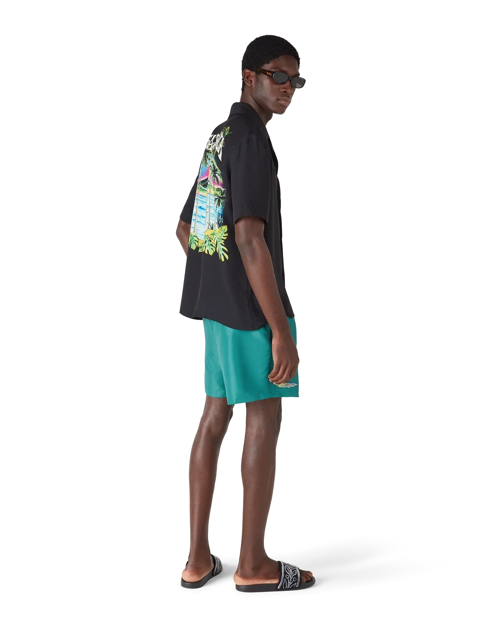 Casa Embroidery Swim Shorts | Casablanca Paris | Image 3