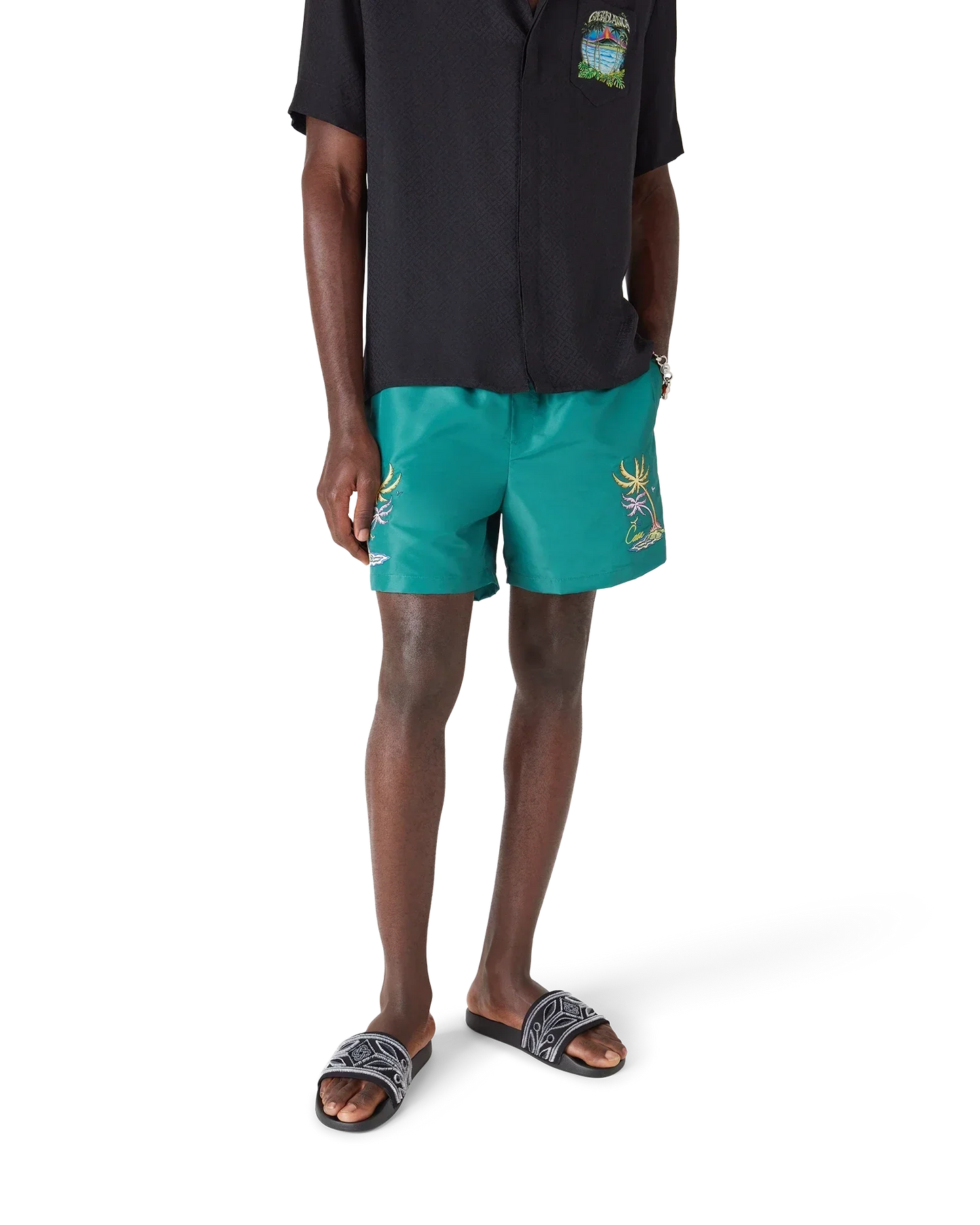 Casa Embroidery Swim Shorts | Casablanca Paris | Image 4