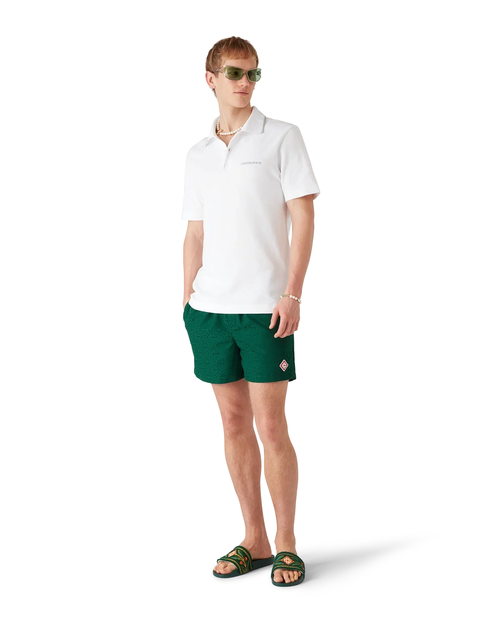 Monogram Jacquard Swim Shorts | Casablanca Paris | Image 3