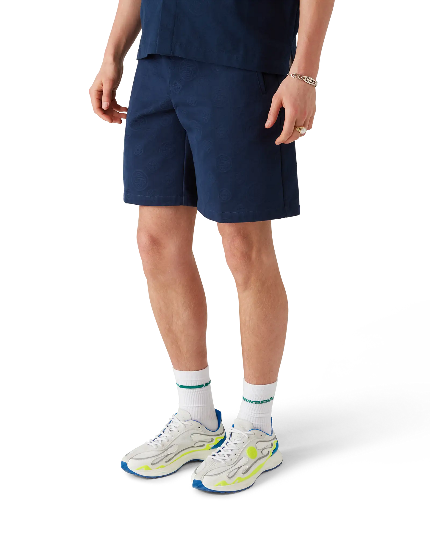 Navy Monogram Shorts | Casablanca Paris | Image 4