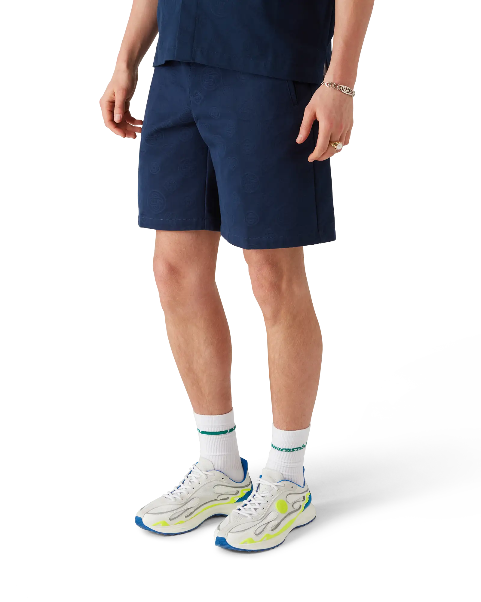 Navy Monogram Shorts | Casablanca Paris | Image 4