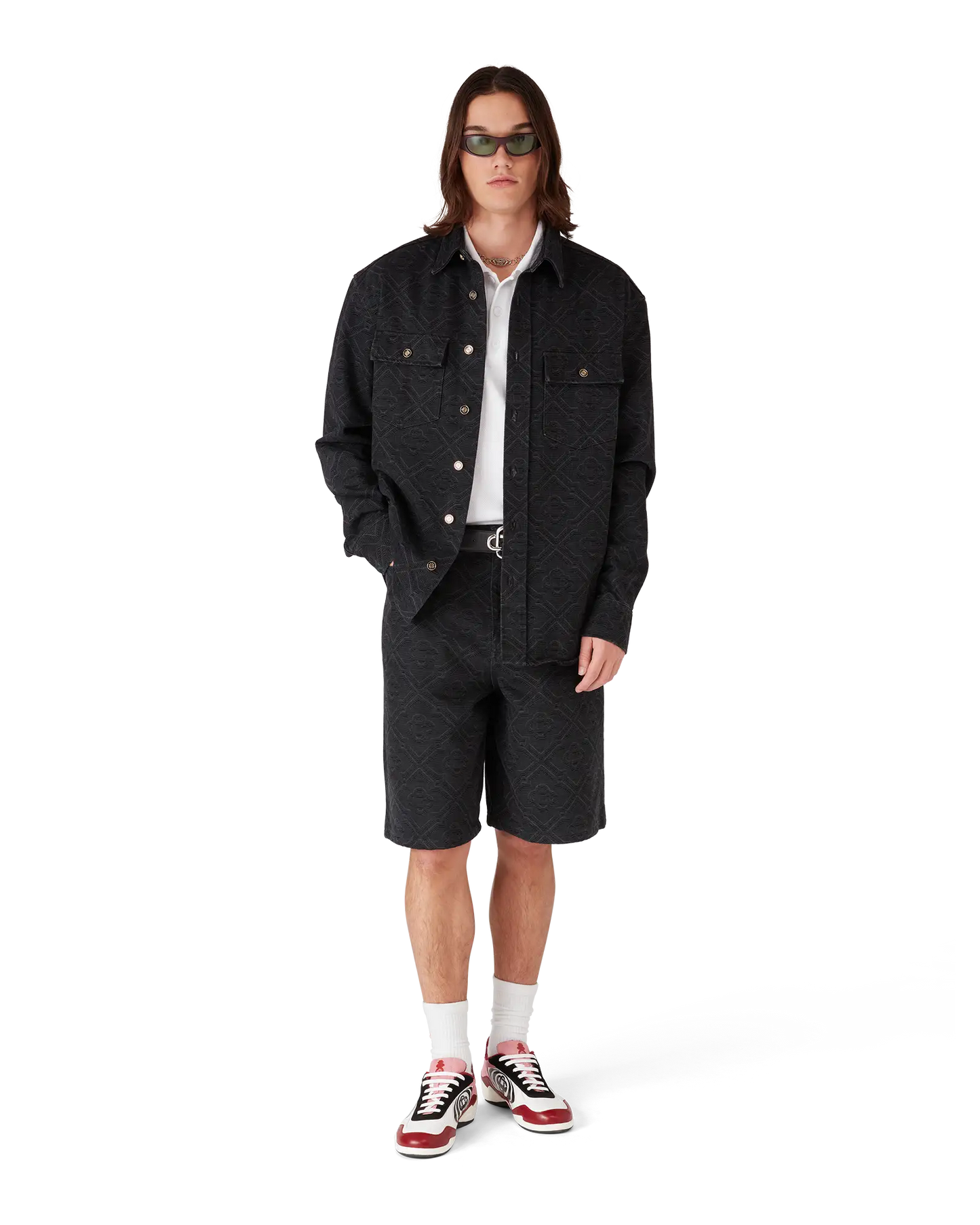 Laser Monogram Denim Shorts | Casablanca Paris | Image 2