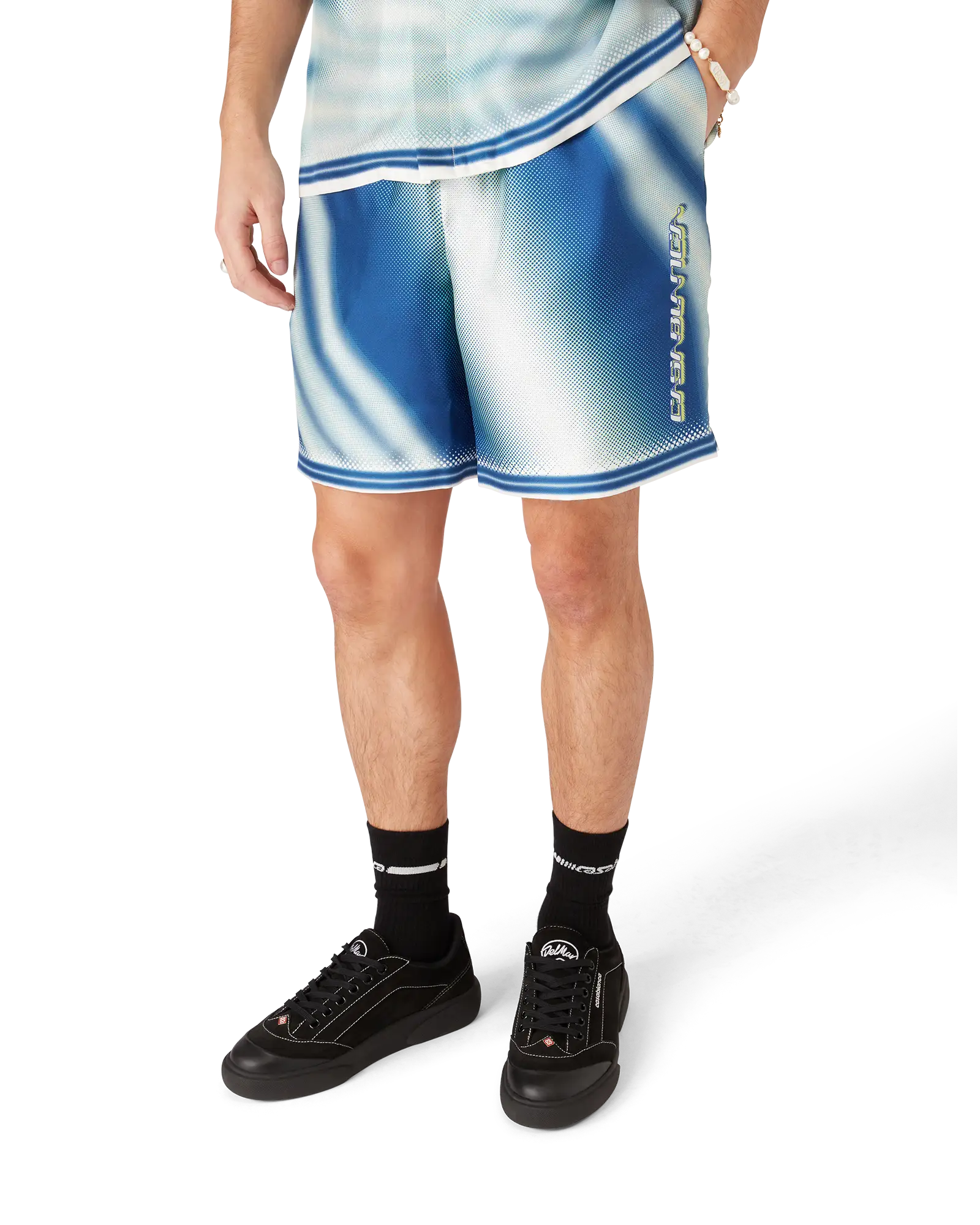 The Art Of The Serve Silk Shorts | Casablanca Paris | Image 4