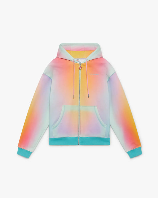 Glass Zip Up Hooded Sweatshirt | Casablanca Paris | Image 1