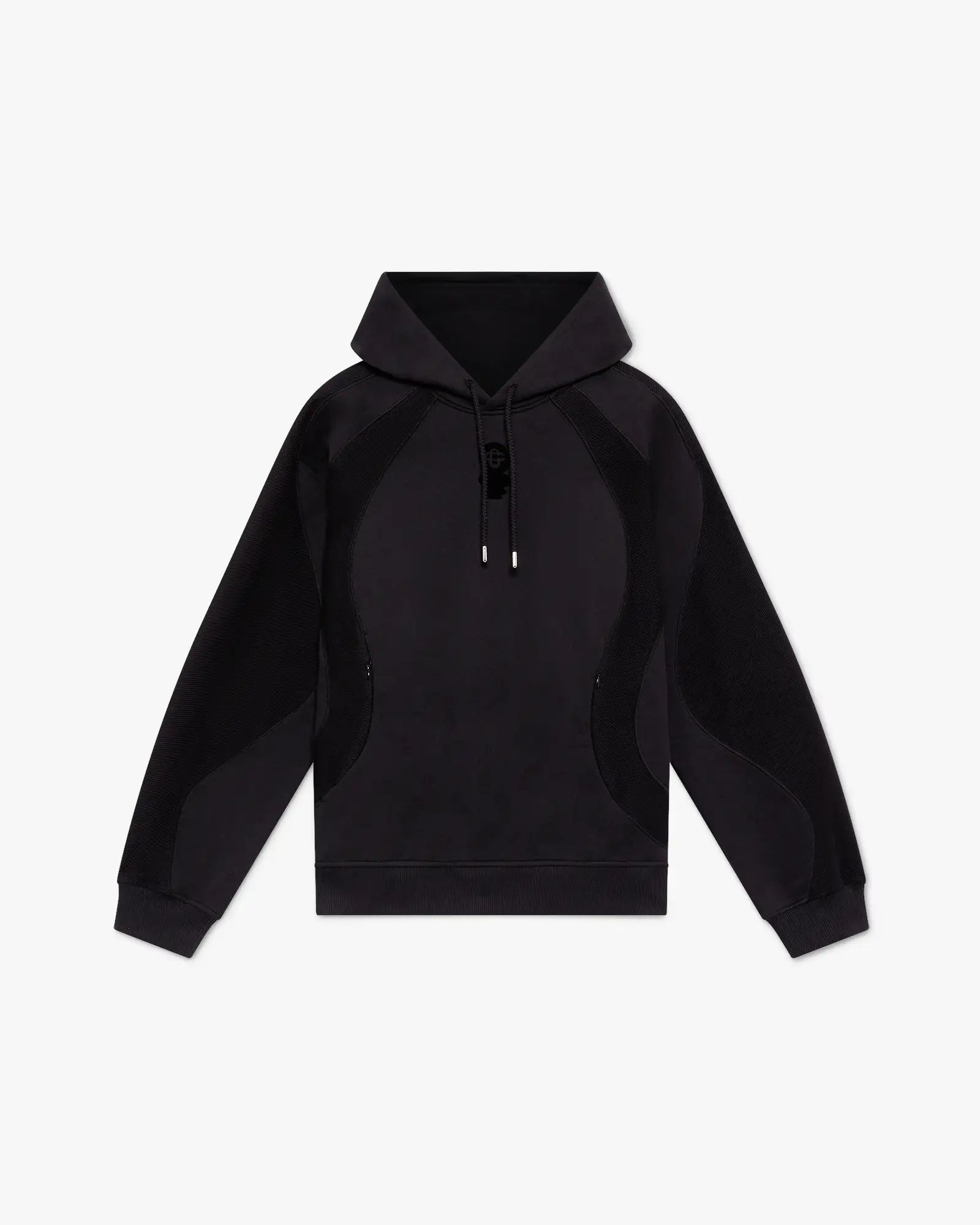 Black Squash Logo Flock Print Hooded Sweatshirt | Casablanca Paris | Image 1