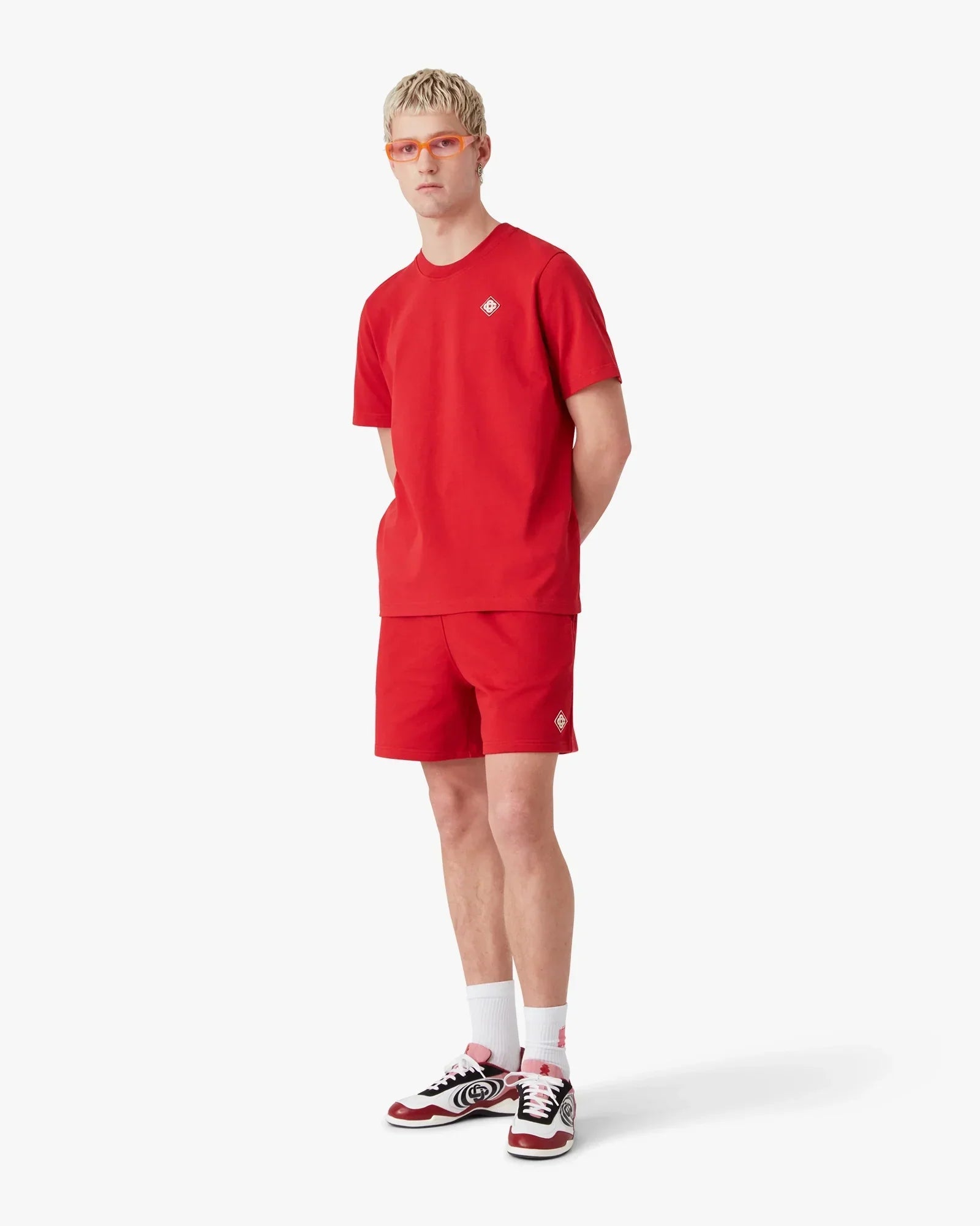 Red Diamond Logo Sweatshorts | Casablanca Paris | Image 2