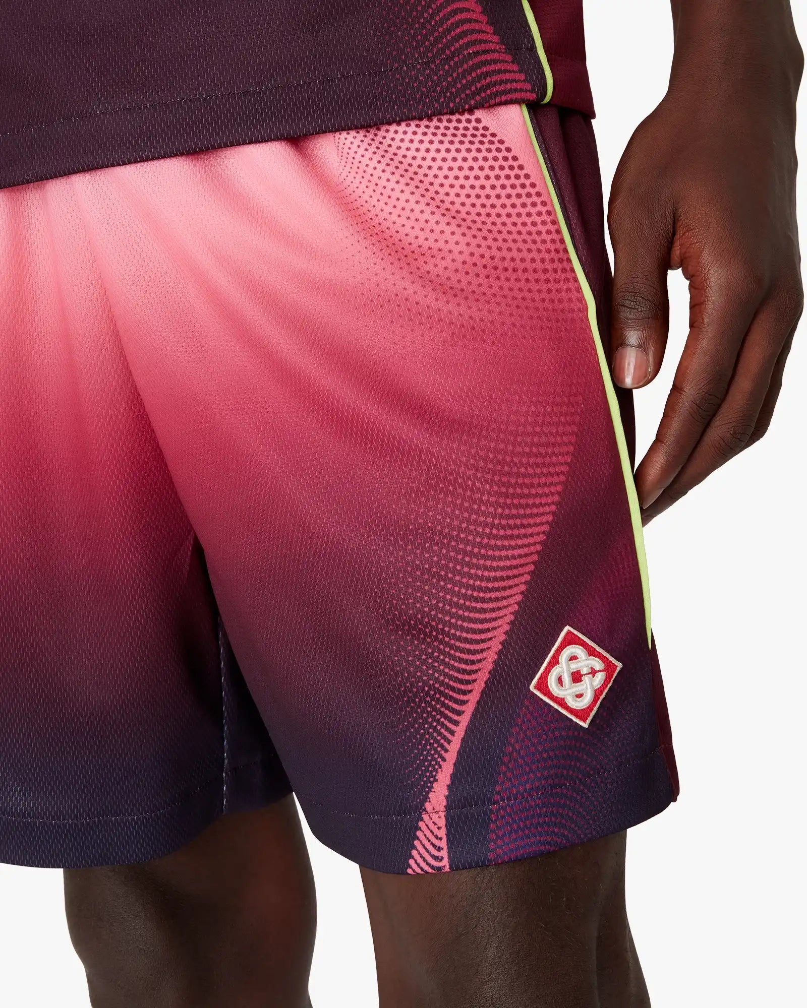 Aubergine Gradient Football Shorts | Casablanca Paris | Image 5