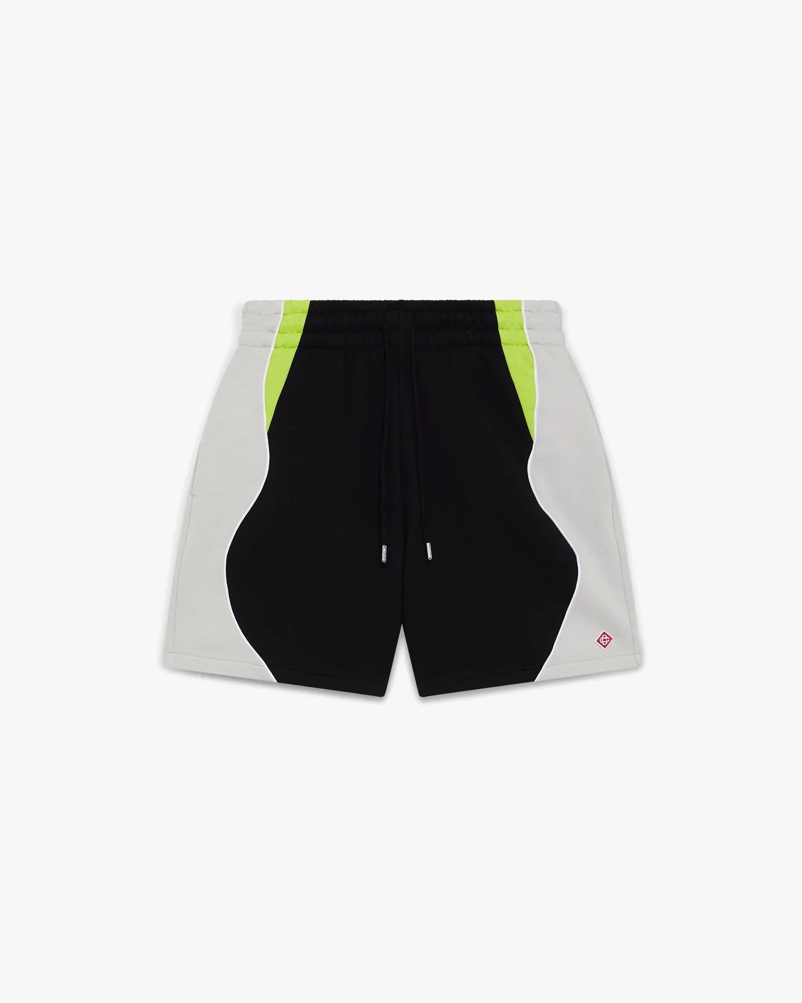 Black & Grey Colourblock Sweatshorts | Casablanca Paris | Image 1