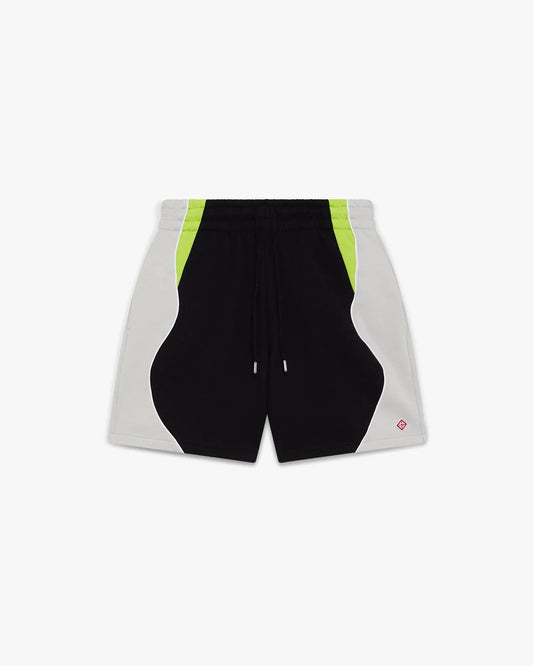 Black & Grey Colourblock Sweatshorts | Casablanca Paris | Image 1
