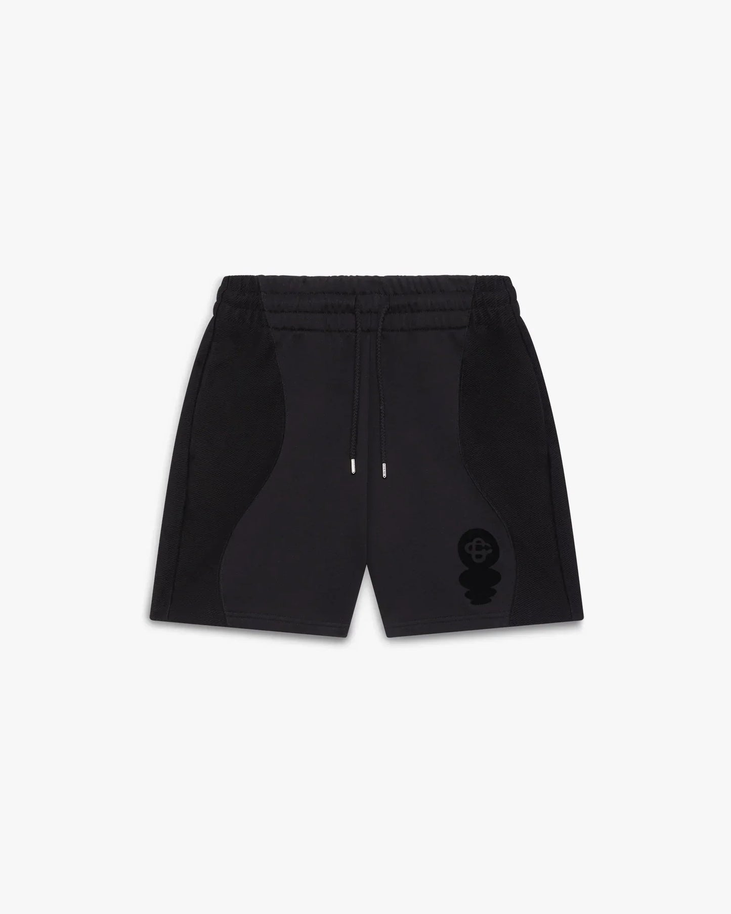 Black Squash Logo Flock Print Sweatshorts | Casablanca Paris | Image 1
