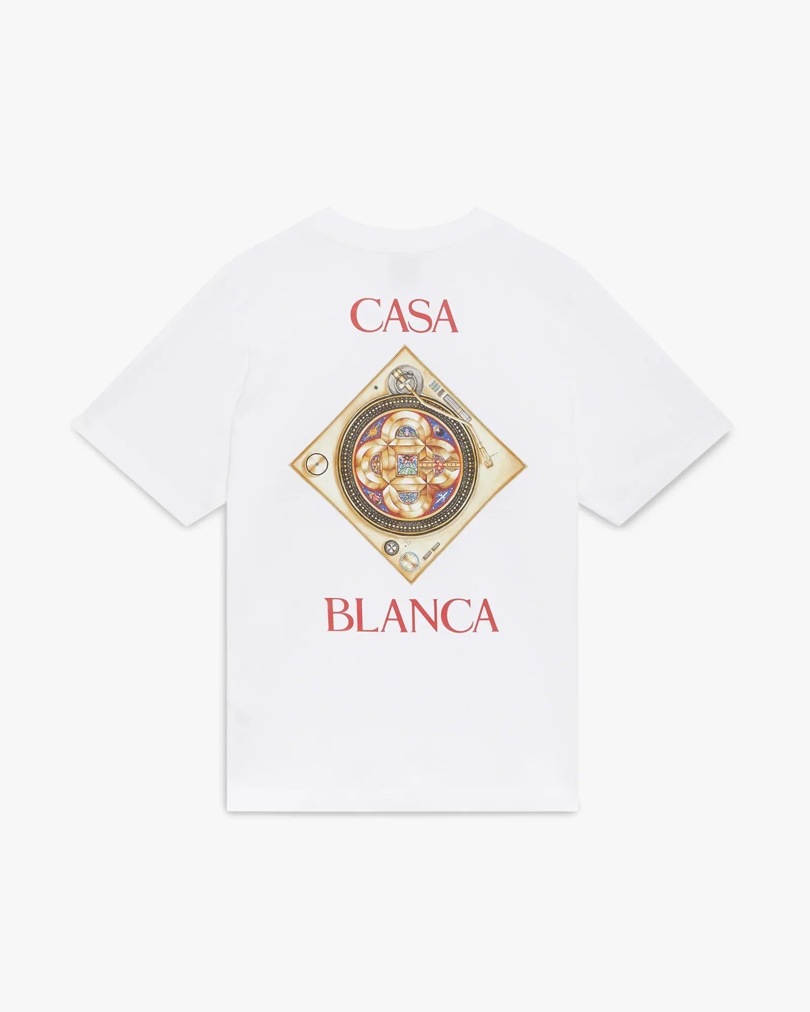 White Plafond Orne De Musique Short Sleeve T-Shirt | Casablanca Paris | Image 1