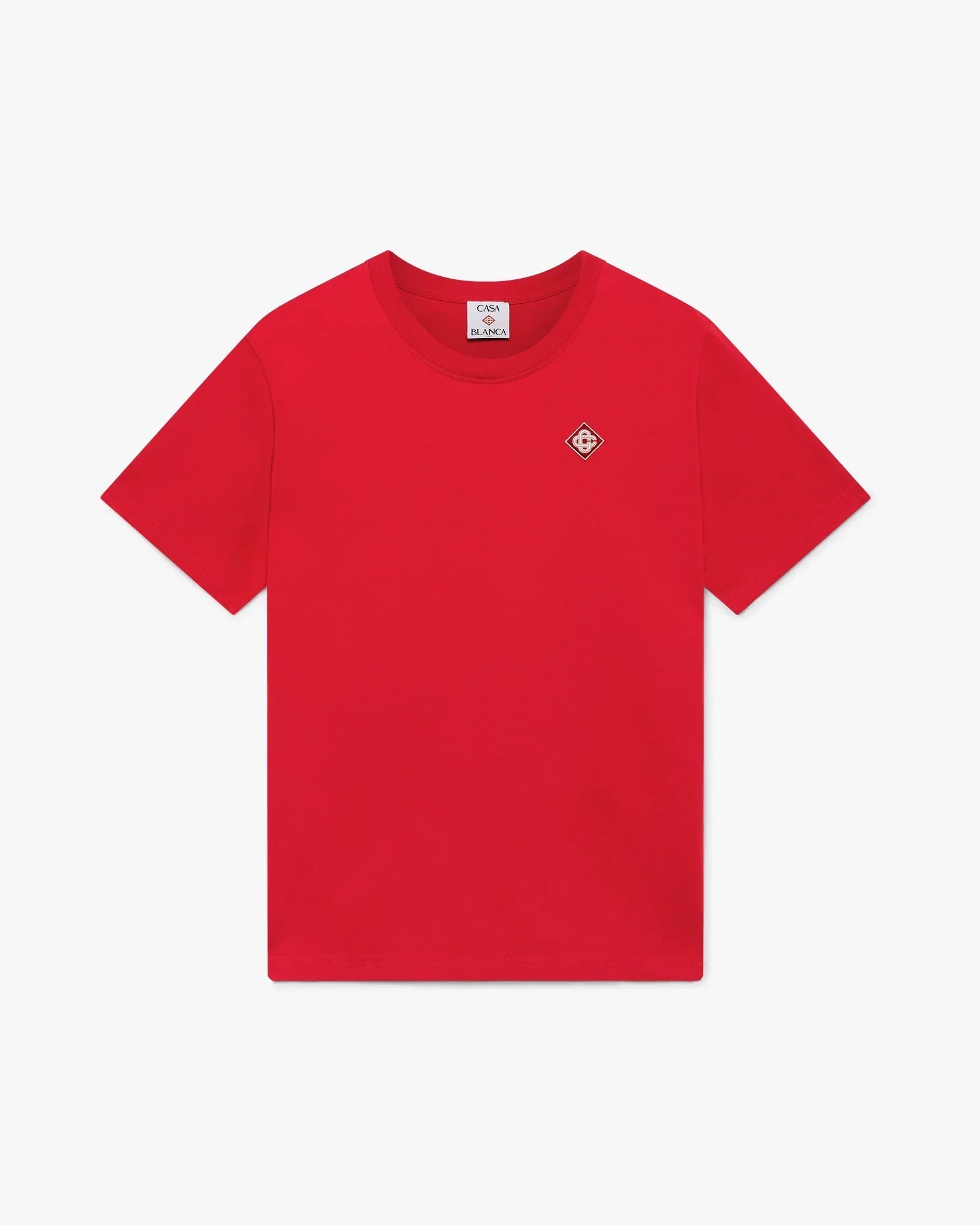 Red Diamond Logo Short Sleeve T-Shirt | Casablanca Paris | Image 1