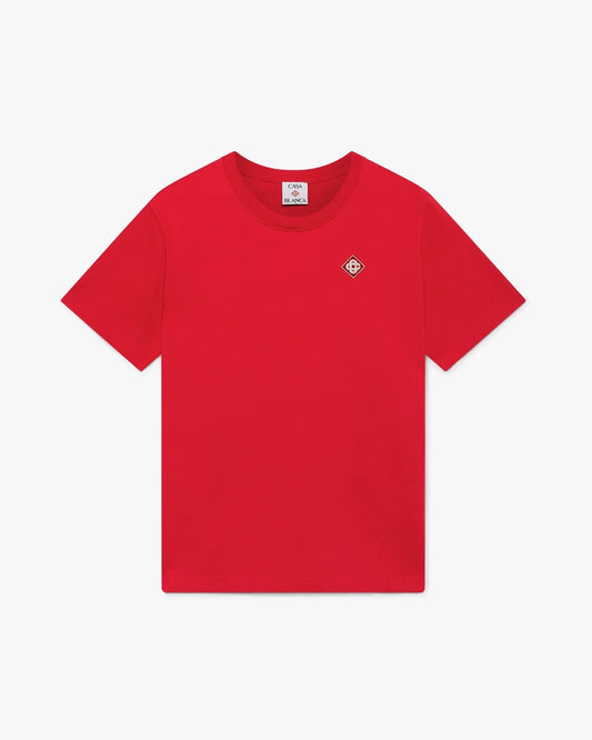 Red Diamond Logo Short Sleeve T-Shirt | Casablanca Paris | Image 1