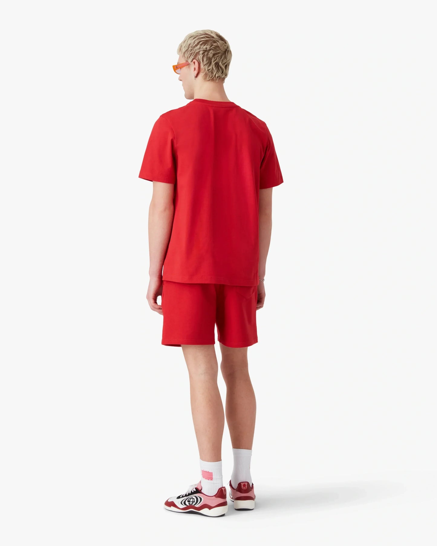 Red Diamond Logo Short Sleeve T-Shirt | Casablanca Paris | Image 3