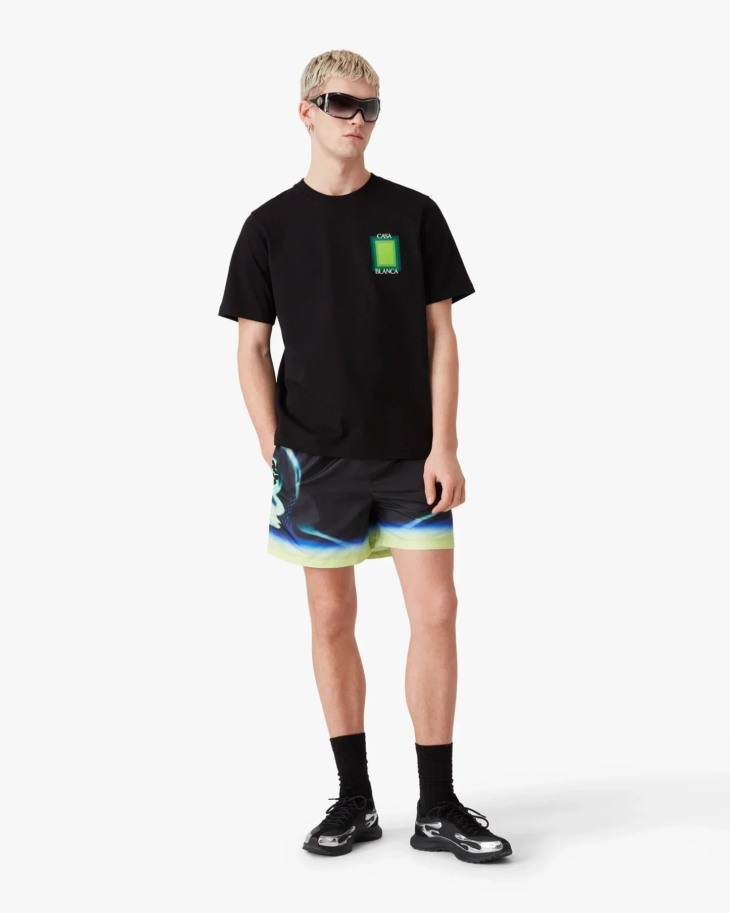 Square Logo Short Sleeve T-Shirt | Casablanca Paris | Image 2