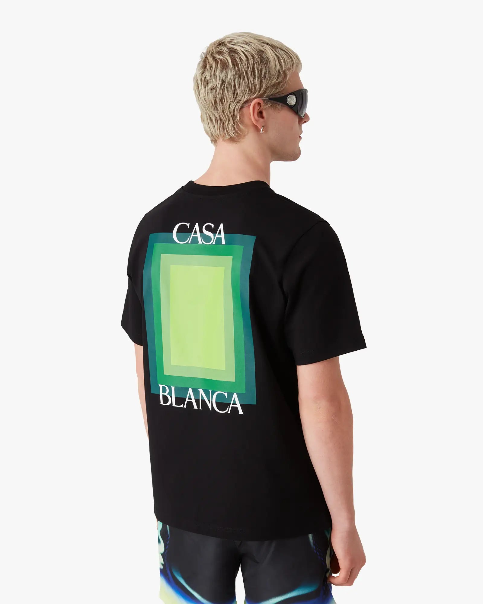 Square Logo Short Sleeve T-Shirt | Casablanca Paris | Image 4