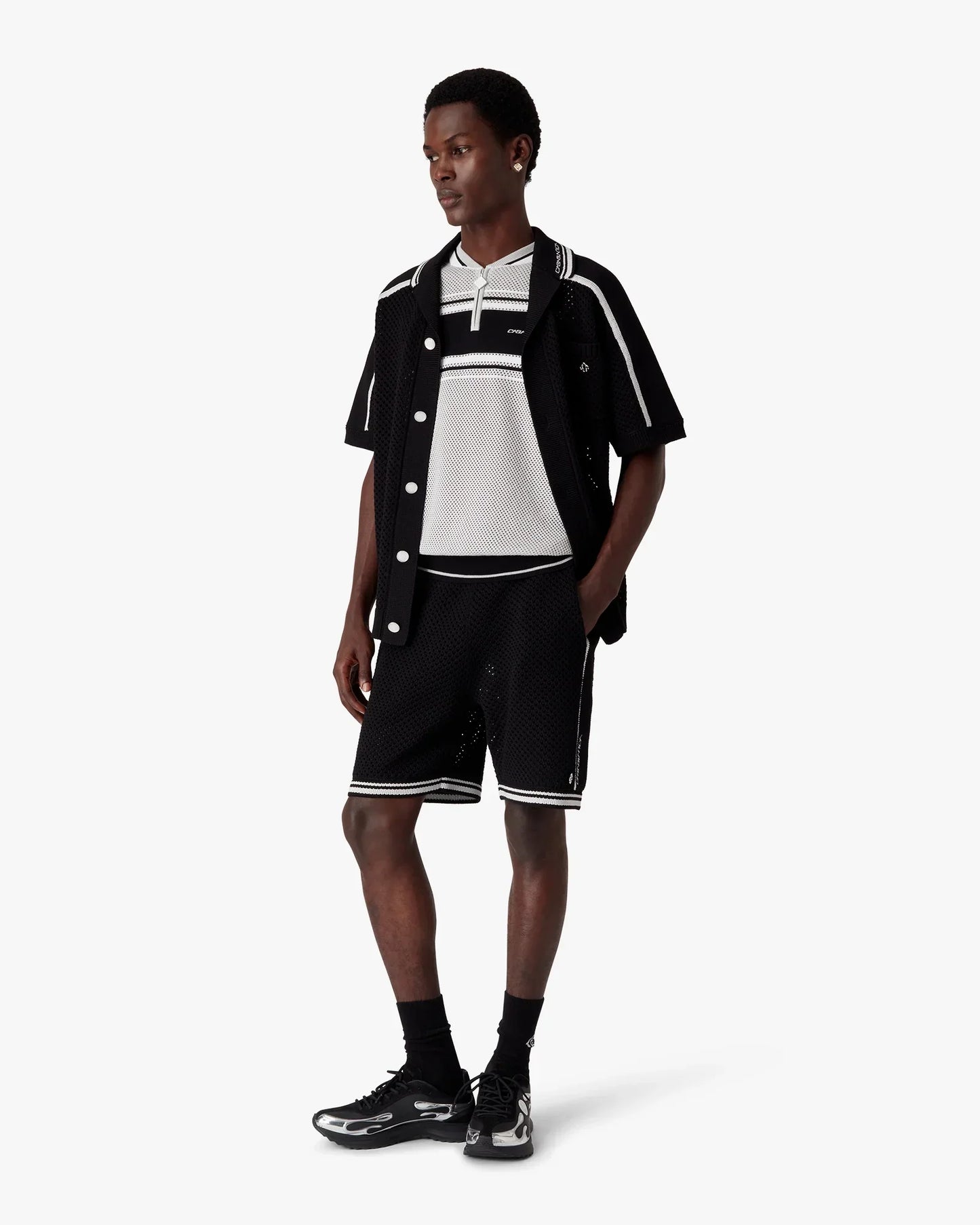 Black Mesh Shorts | Casablanca Paris | Image 2
