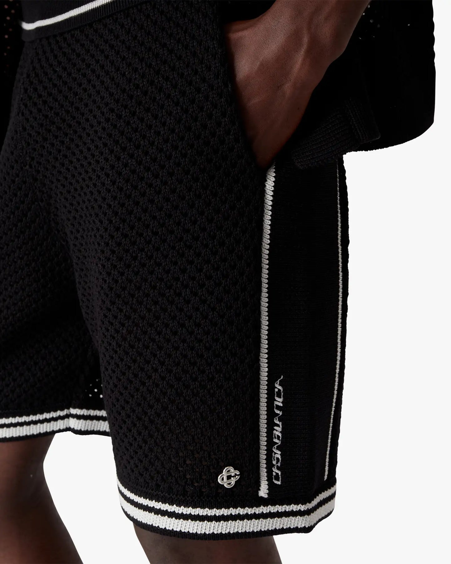 Black Mesh Shorts | Casablanca Paris | Image 5