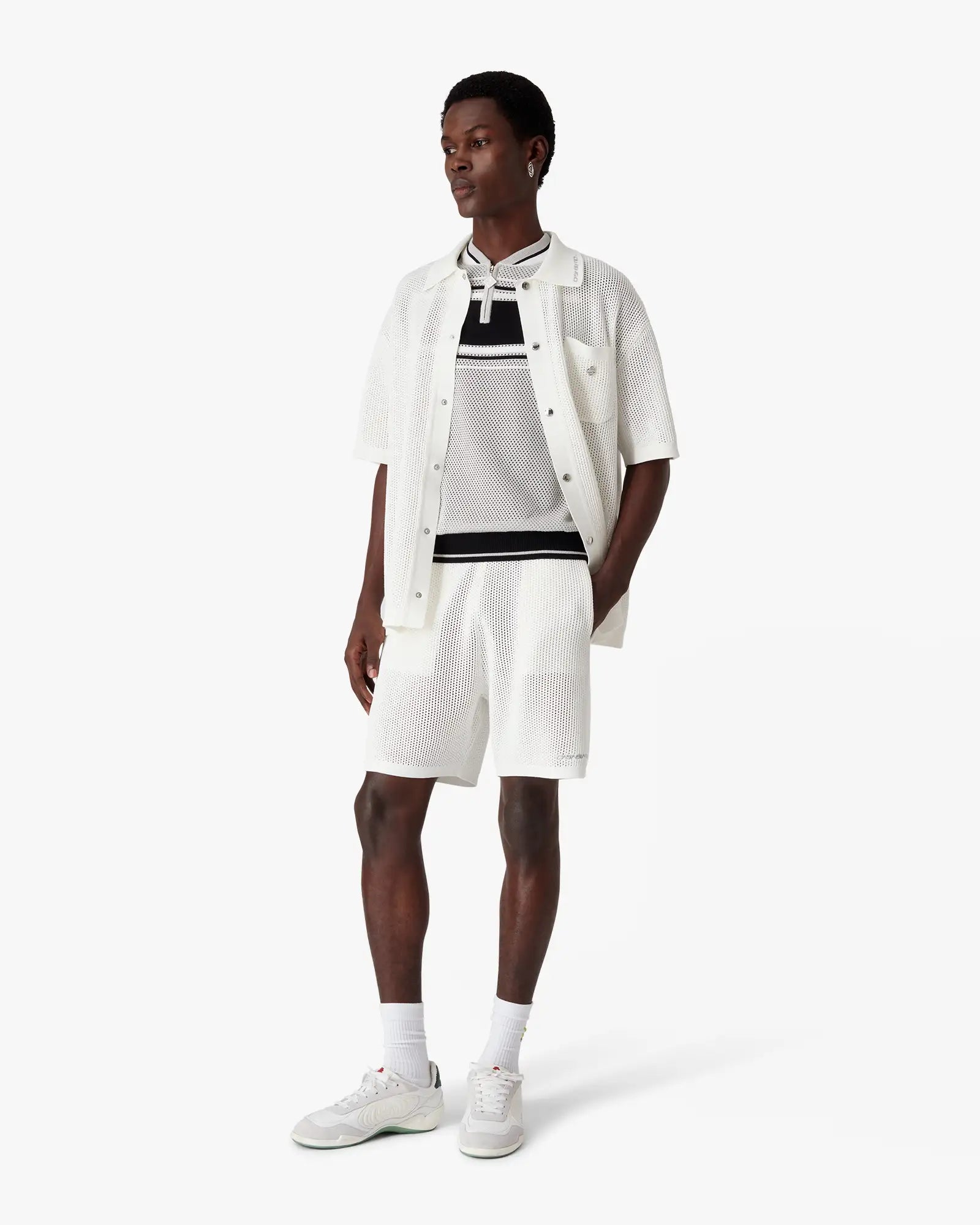 White Mesh Shorts | Casablanca Paris | Image 2