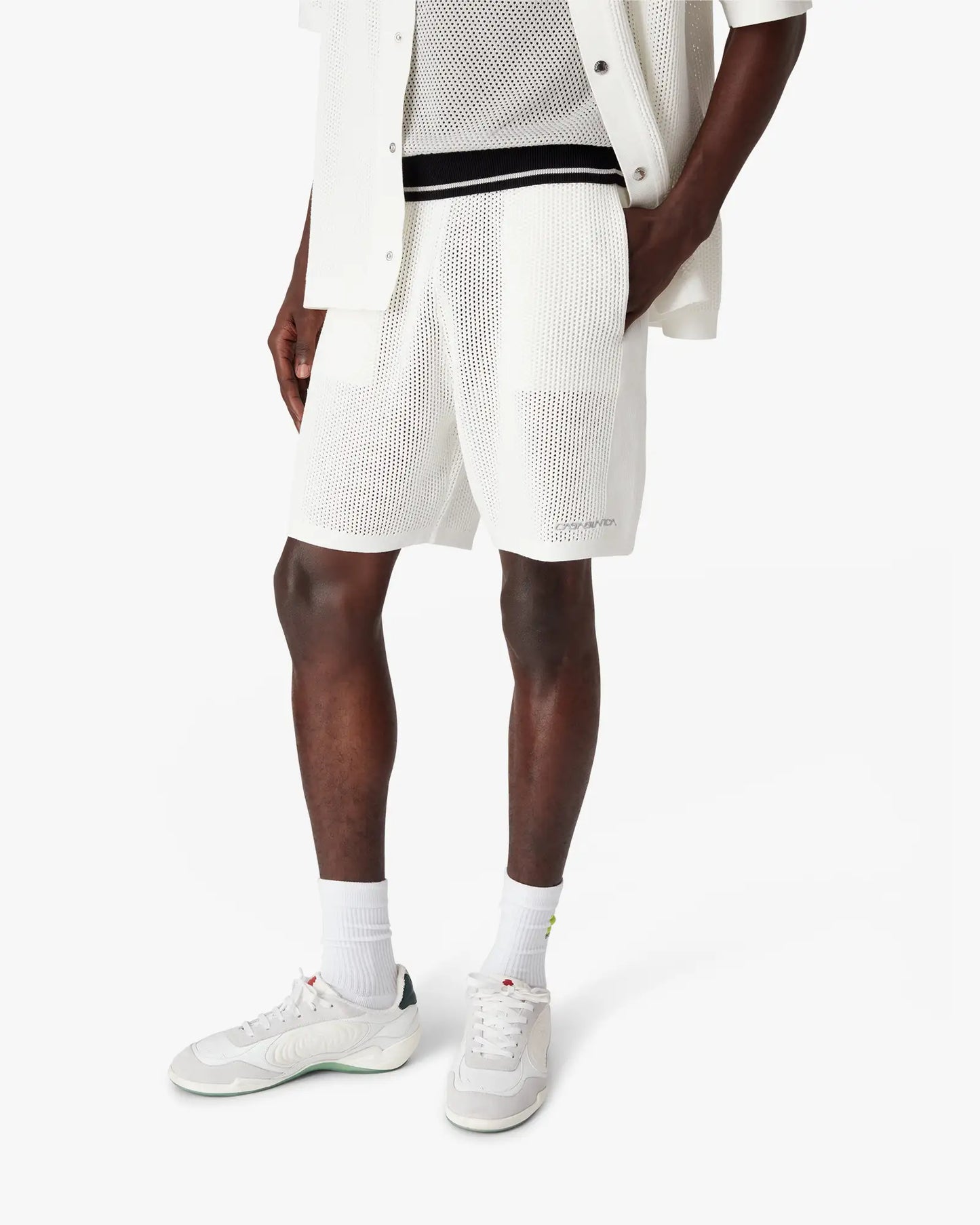 White Mesh Shorts | Casablanca Paris | Image 4