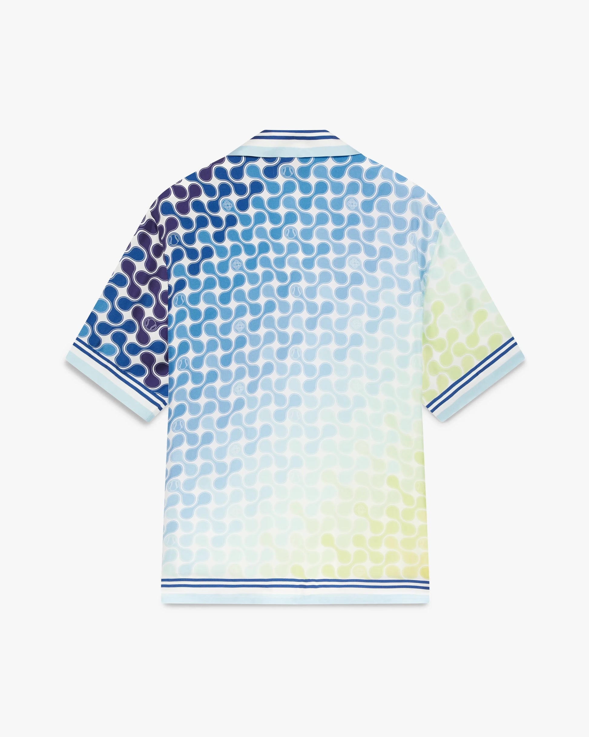 Gradient Tennis Tile Short Sleeve Silk Shirt | Casablanca Paris | Image 6