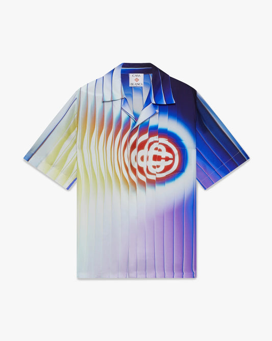 Shockwave Short Sleeve Silk Shirt | Casablanca Paris | Image 1