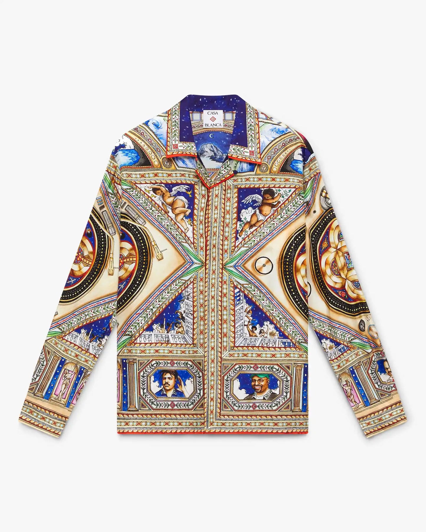 Plafond Orne De Musique Long Sleeve Silk Shirt | Casablanca Paris | Image 1