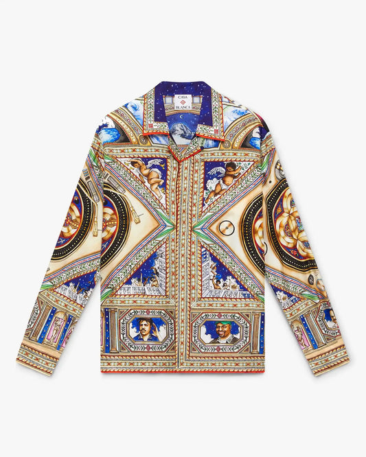 Plafond Orne De Musique Long Sleeve Silk Shirt | Casablanca Paris | Image 1