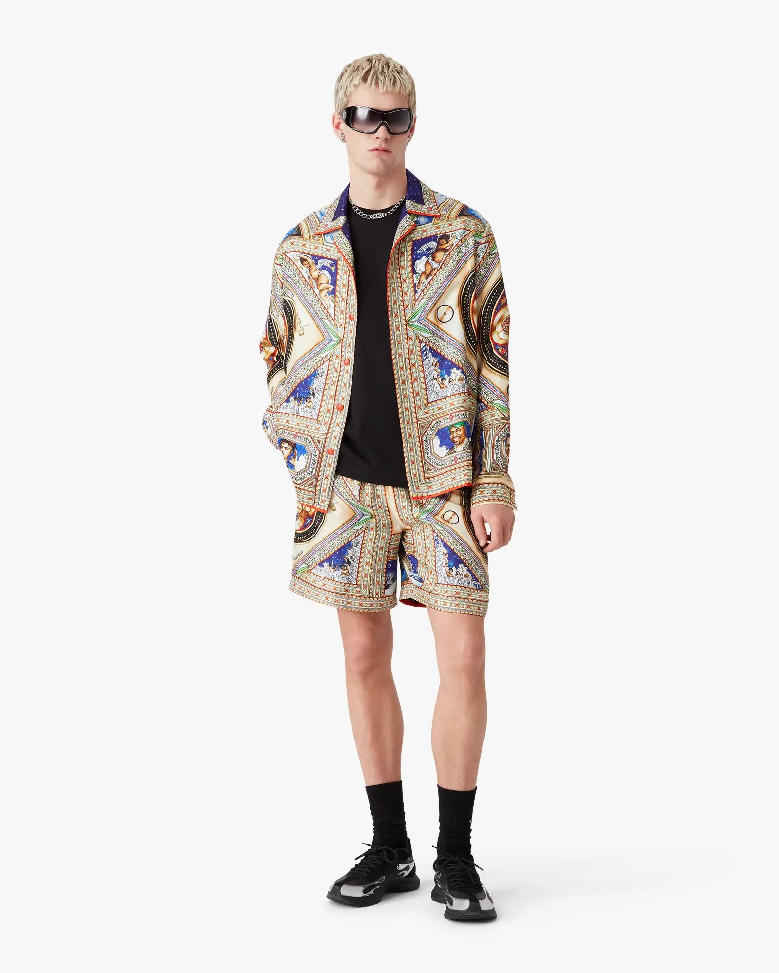 Plafond Orne De Musique Long Sleeve Silk Shirt | Casablanca Paris | Image 2