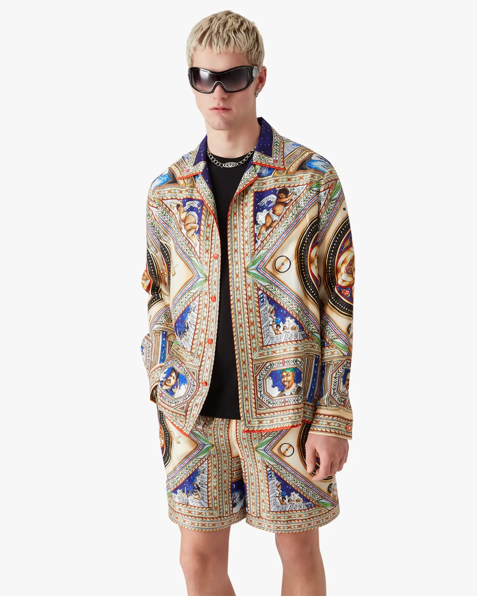 Plafond Orne De Musique Long Sleeve Silk Shirt | Casablanca Paris | Image 4