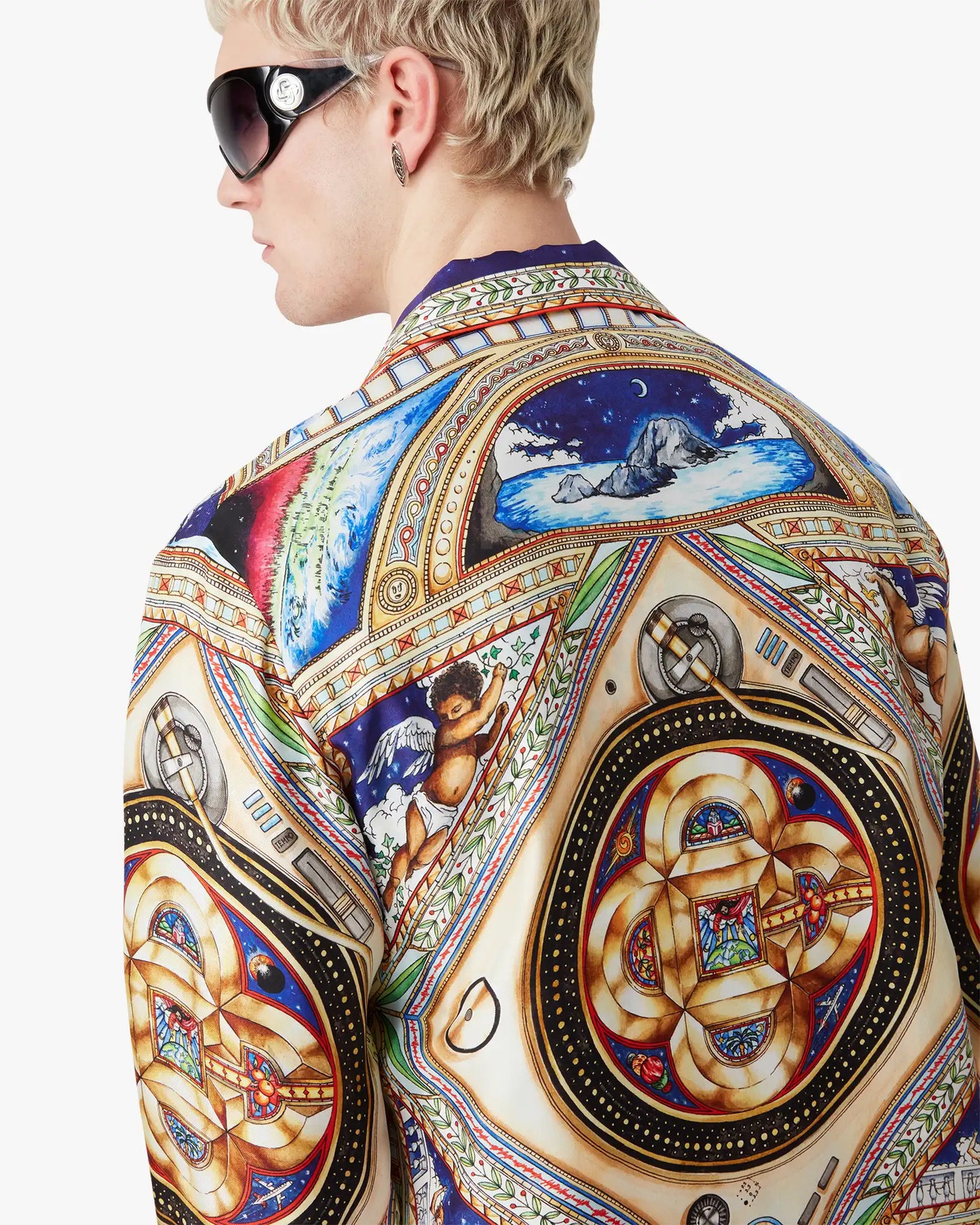 Plafond Orne De Musique Long Sleeve Silk Shirt | Casablanca Paris | Image 5