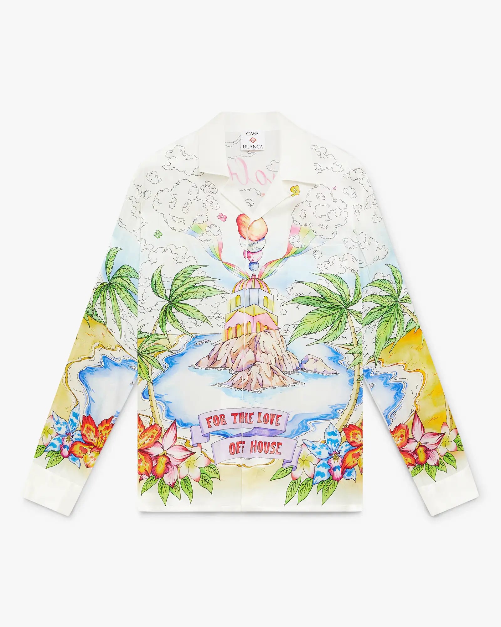 Better Days Long Sleeve Silk Shirt | Casablanca Paris | Image 1