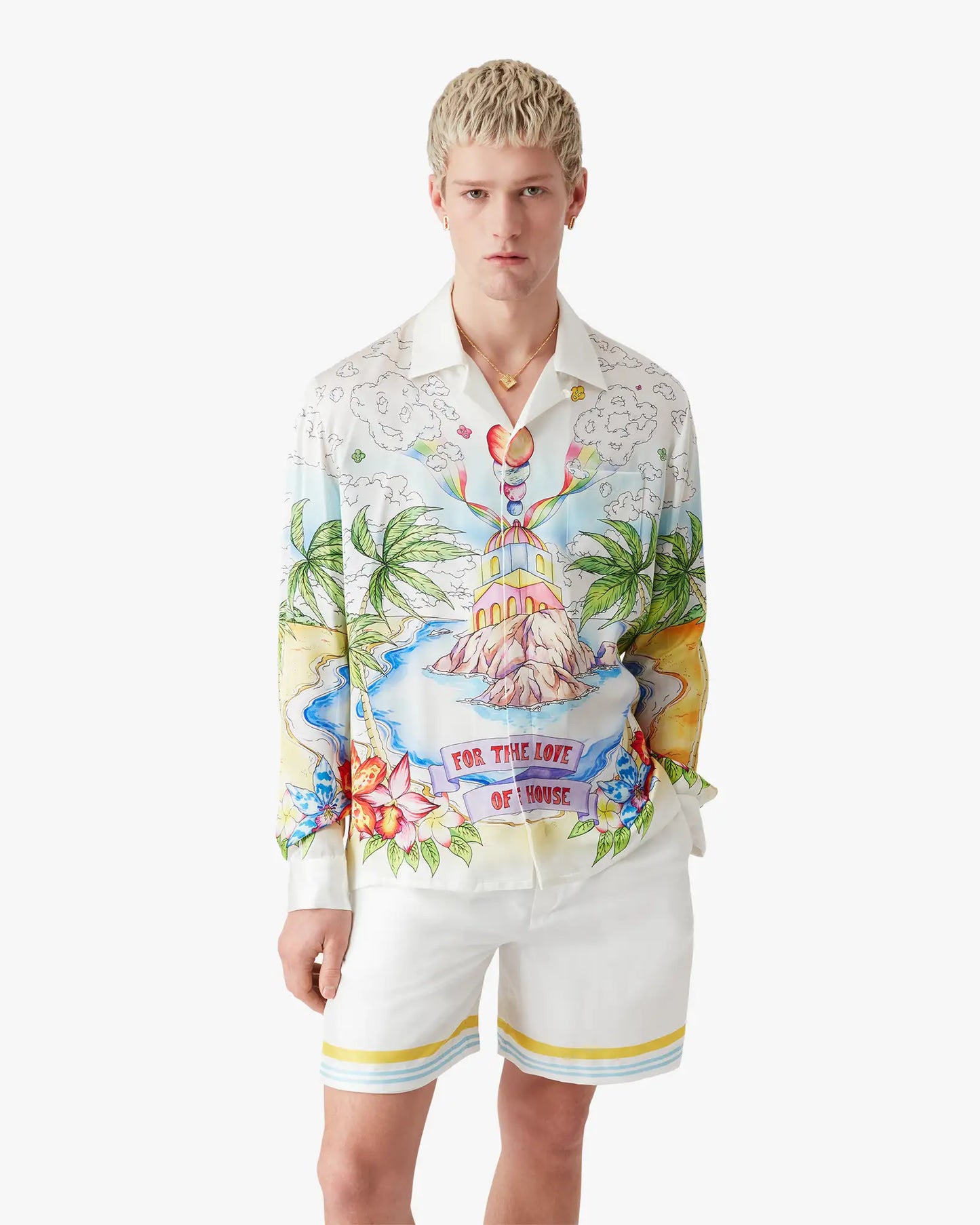 Better Days Long Sleeve Silk Shirt | Casablanca Paris | Image 4