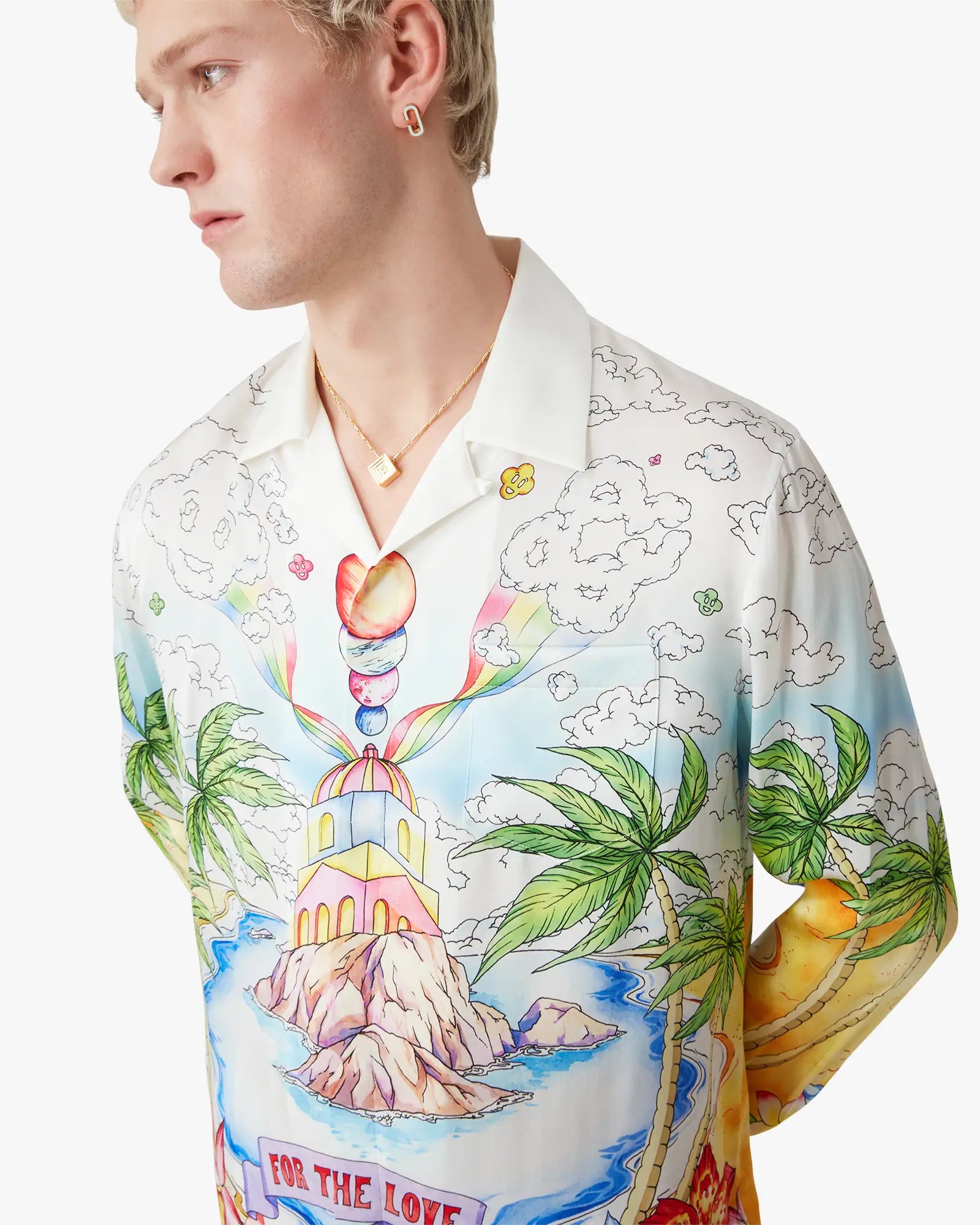 Better Days Long Sleeve Silk Shirt | Casablanca Paris | Image 5