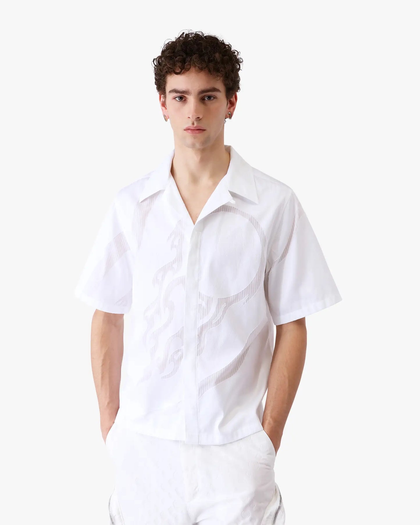 The Art Of The Serve Fil Coupe Short Sleeve Shirt | Casablanca Paris | Image 4