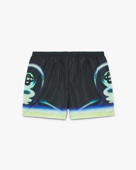Black Sporchid Printed Swim Shorts | Casablanca Paris | Image 1