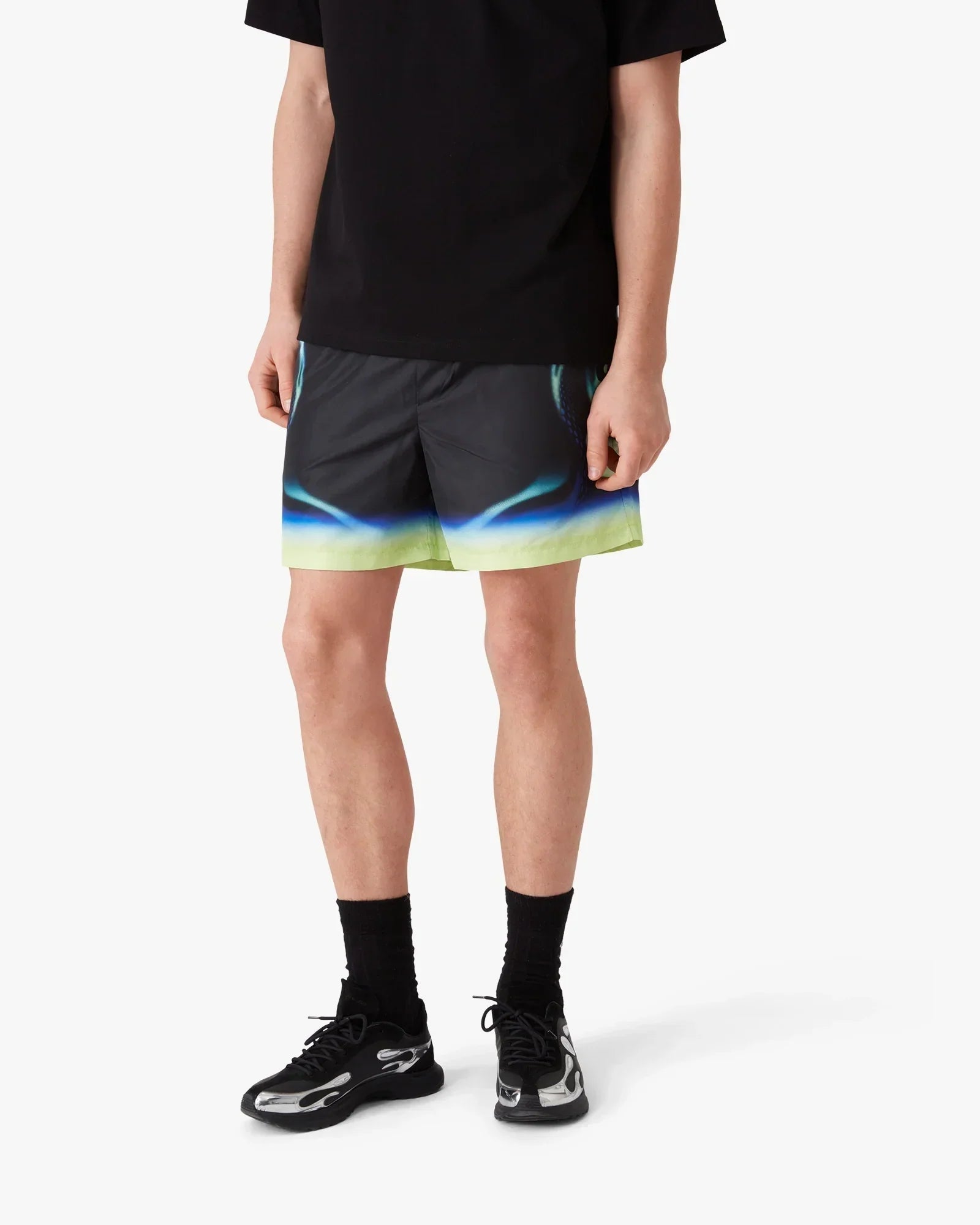 Black Sporchid Printed Swim Shorts | Casablanca Paris | Image 4