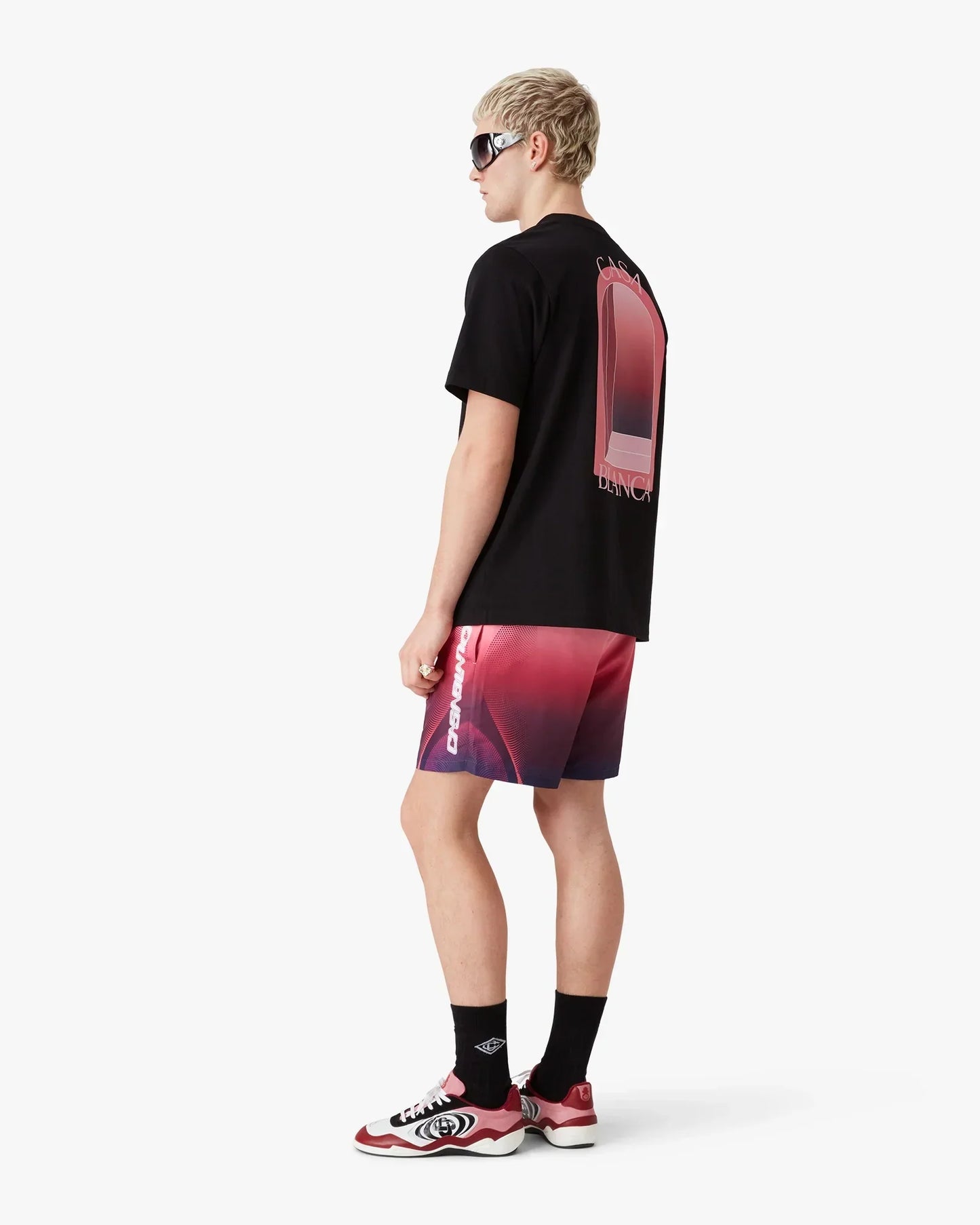 Aubergine Gradient Printed Swim Shorts | Casablanca Paris | Image 3