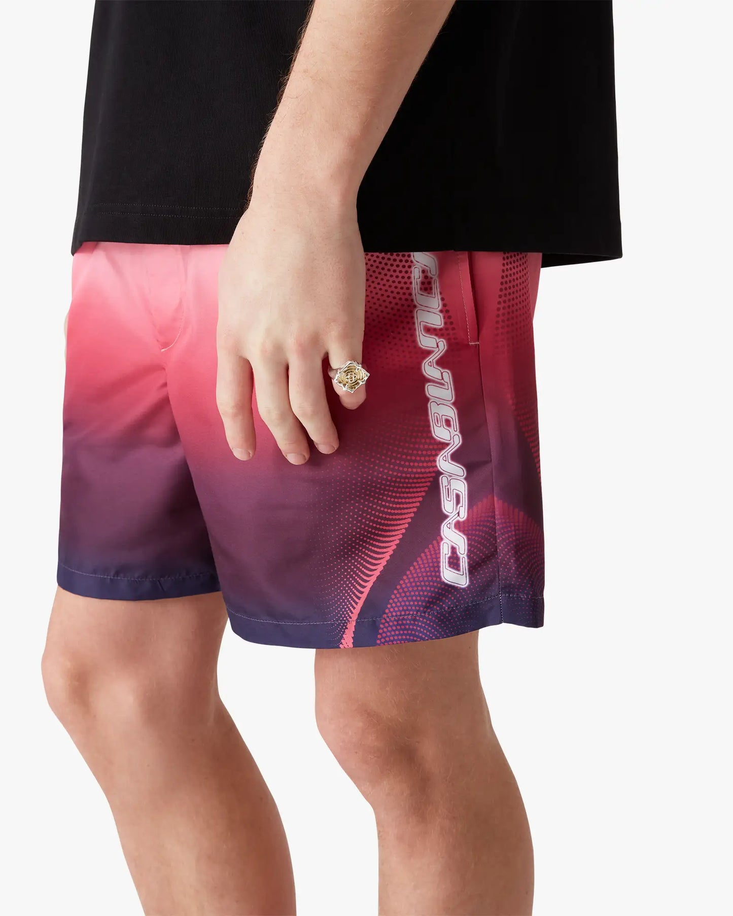 Aubergine Gradient Printed Swim Shorts | Casablanca Paris | Image 5