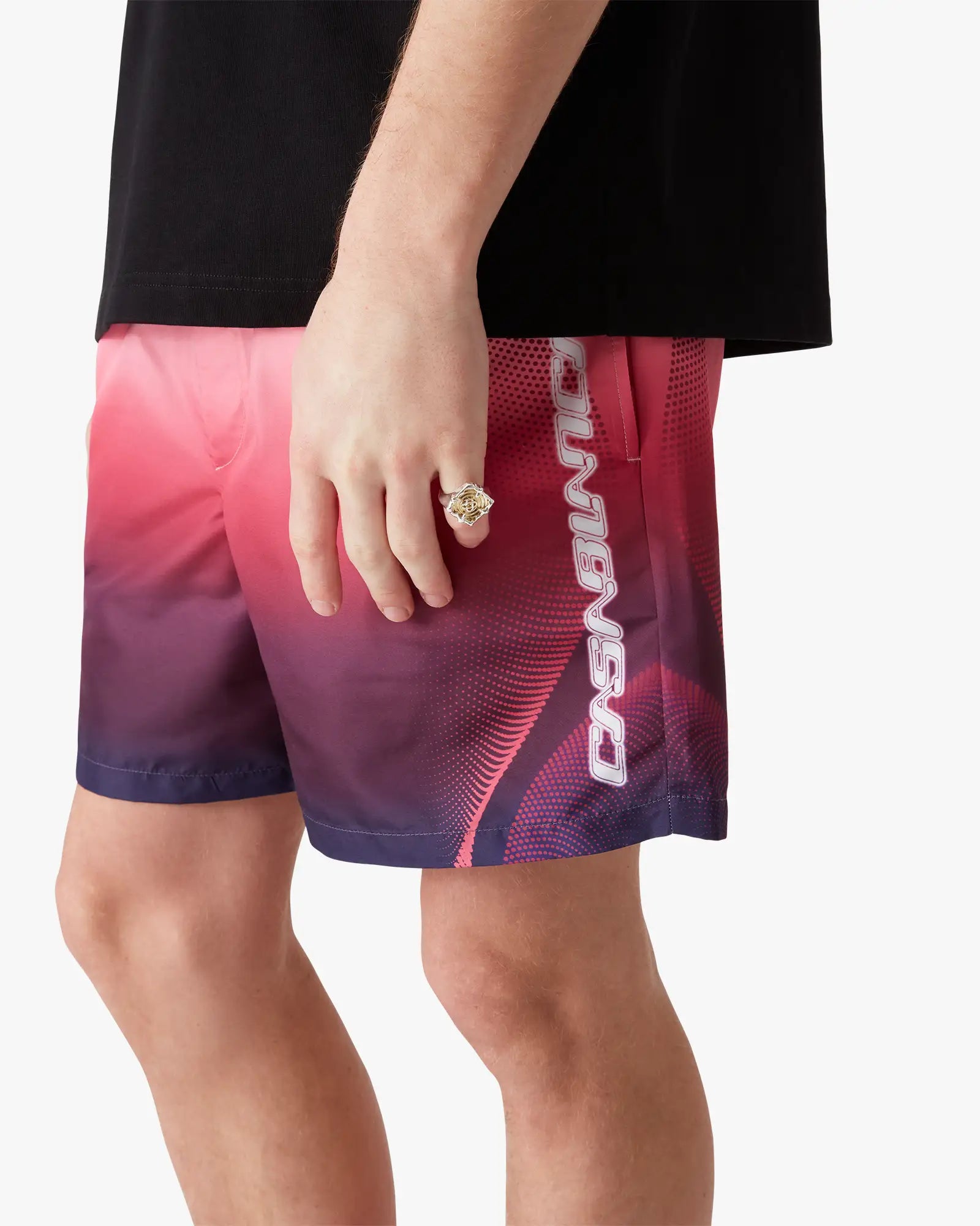 Aubergine Gradient Printed Swim Shorts | Casablanca Paris | Image 5