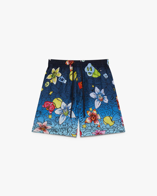 Collage D'Icones Graphiques Silk Shorts | Casablanca Paris | Image 1