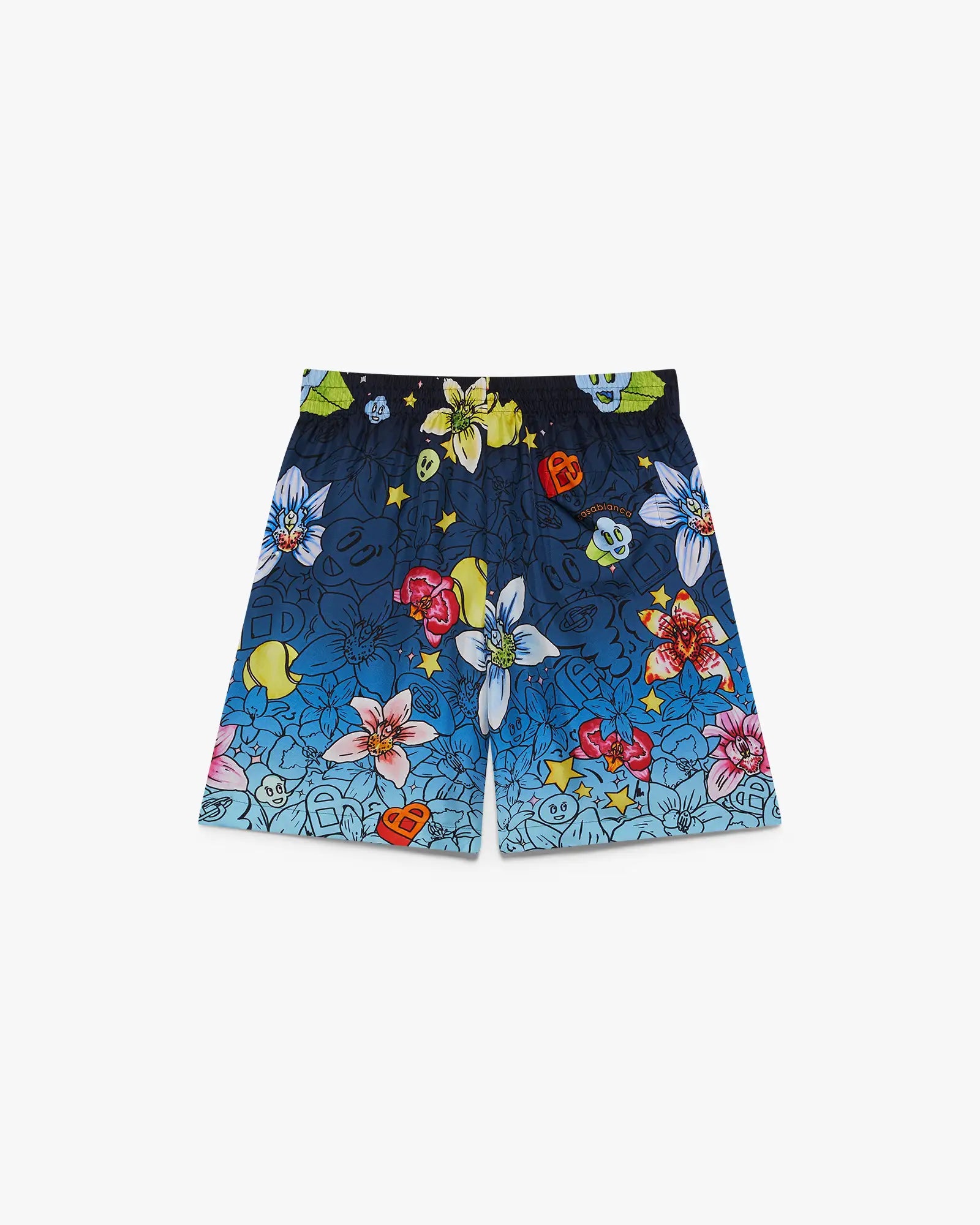 Collage D'Icones Graphiques Silk Shorts | Casablanca Paris | Image 6